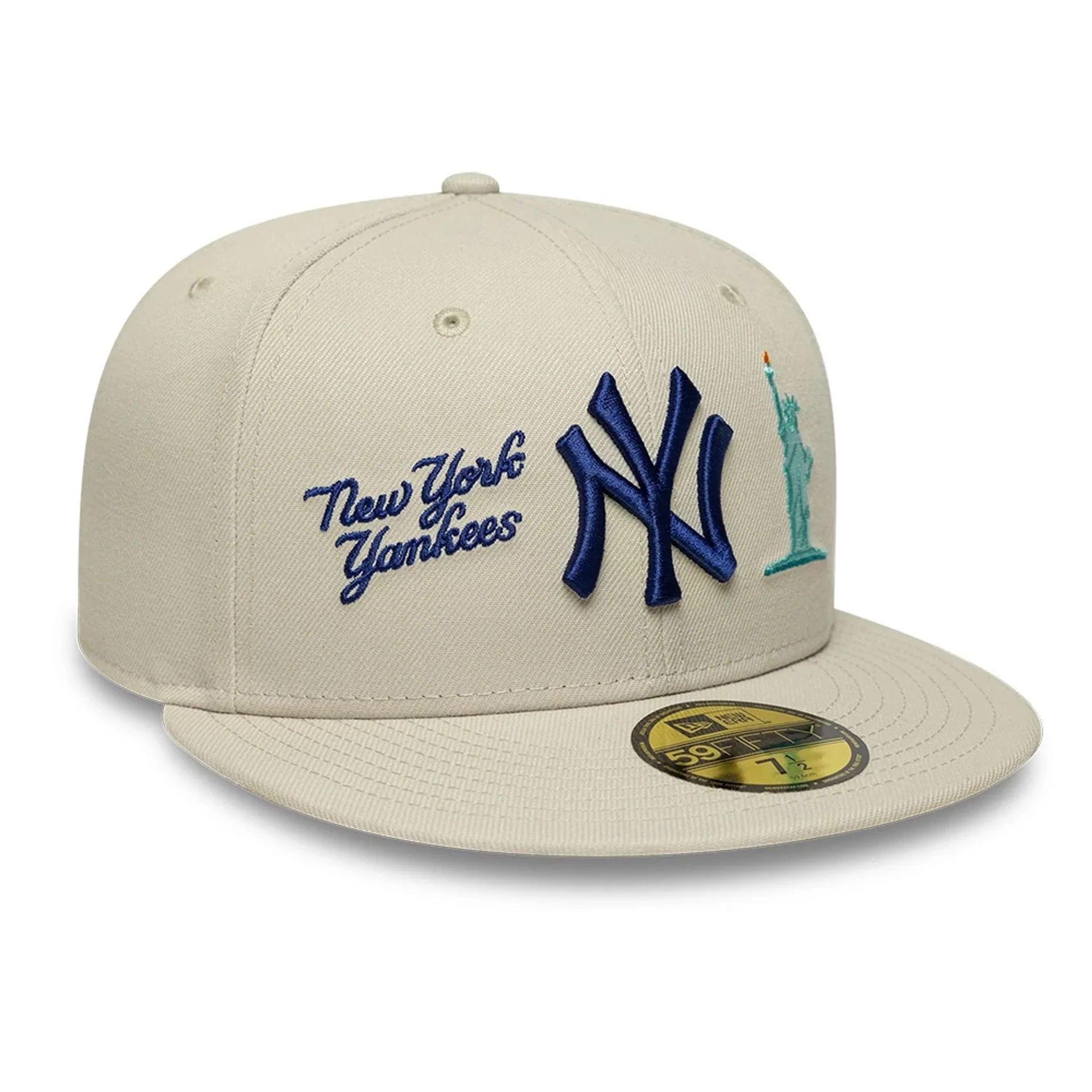 New York Yankees MLB City Icon Light Beige 59FIFTY Fitted Cap - Image 3