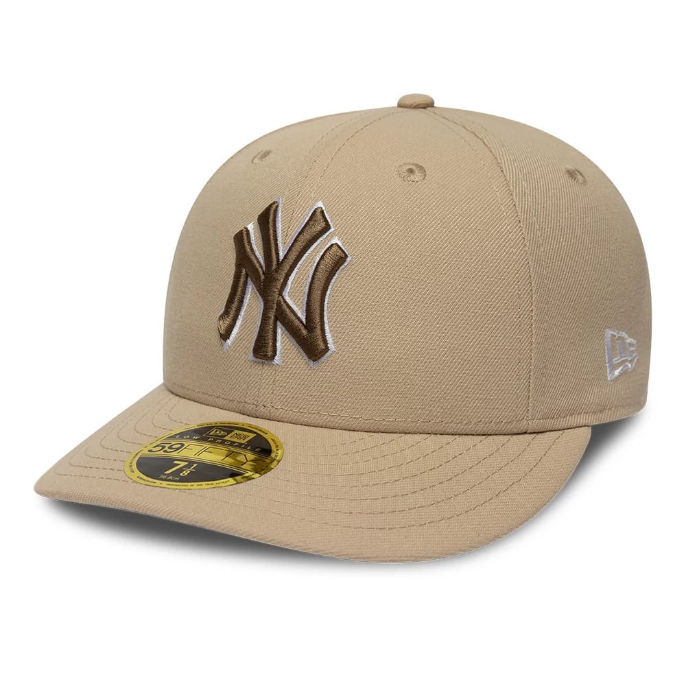 New York Yankees MLB College Varsity Beige Low Profile 59FIFTY Fitted Cap - Image 4