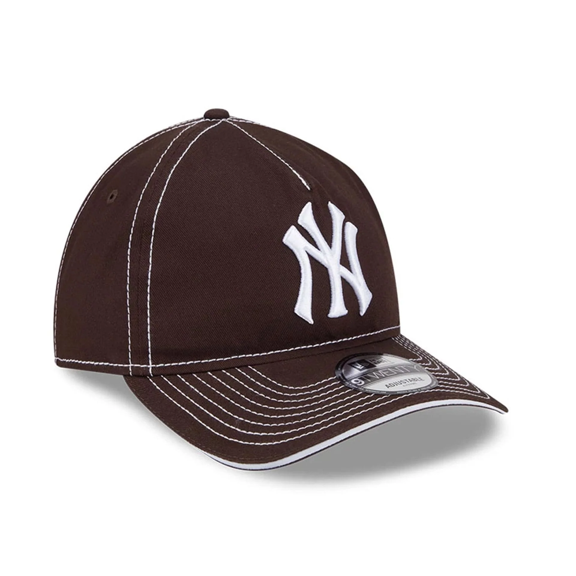 New York Yankees MLB Contrast Dark Brown 9TWENTY A-Frame Adjustable Cap - Image 3