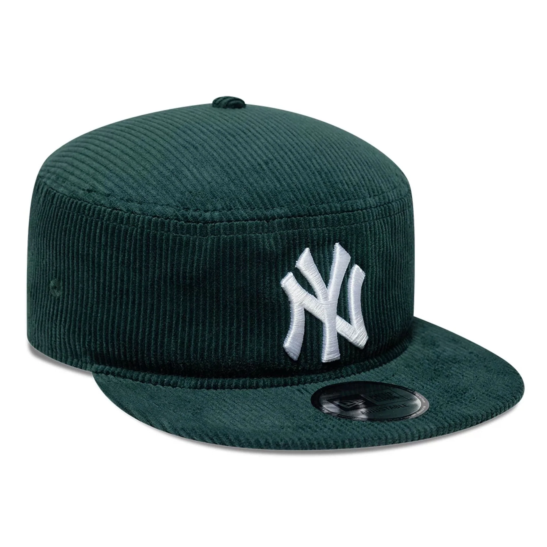 New York Yankees MLB Cord Dark Green Pillbox Adjustable Cap - Image 3