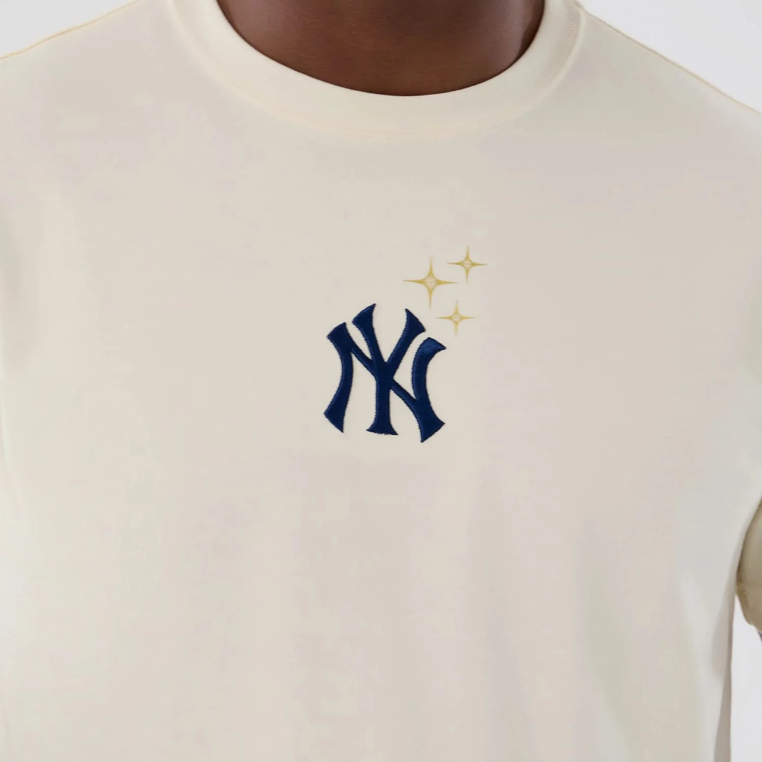 New York Yankees MLB Cosmic Craft Cream T-Shirt - Image 3