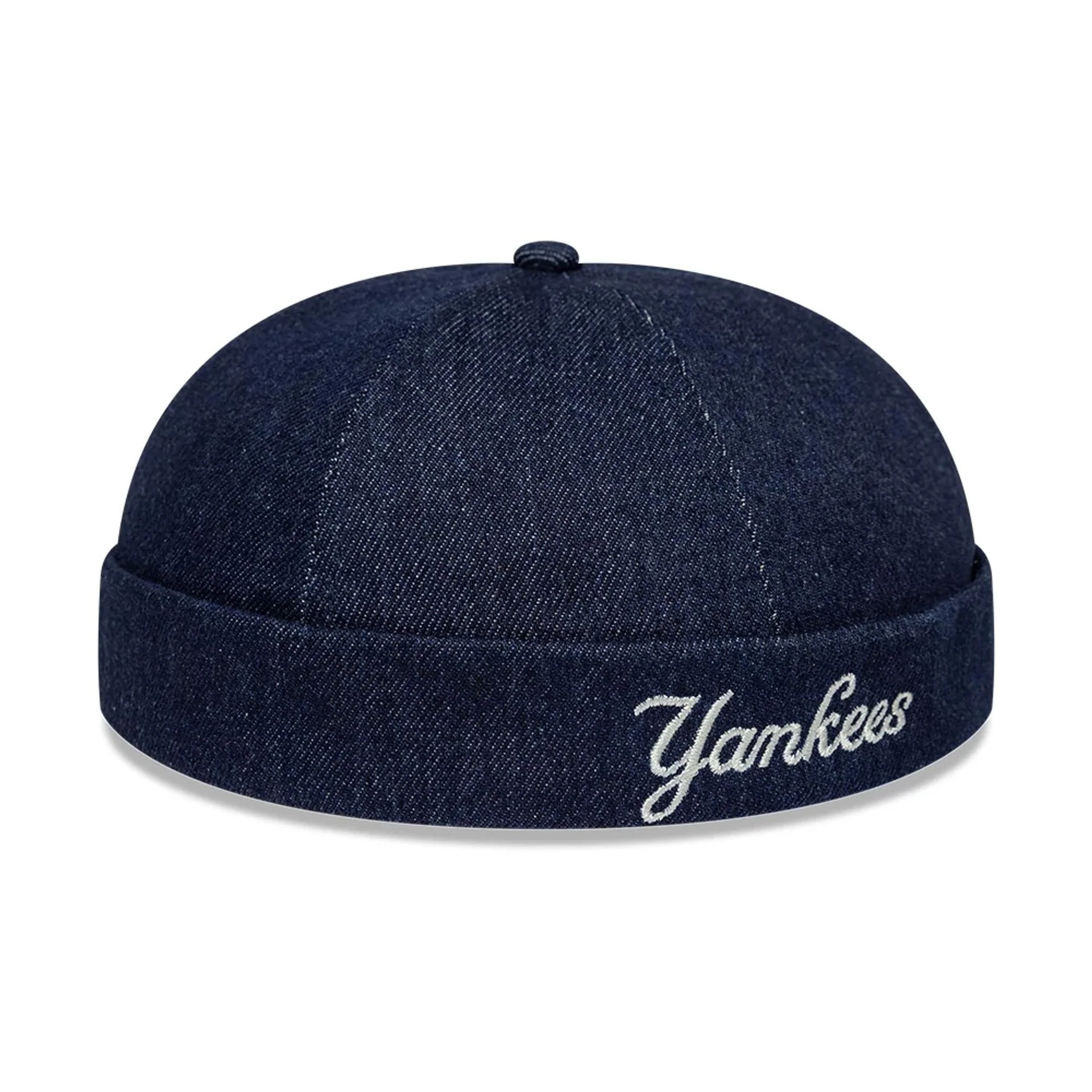 New York Yankees MLB Denim Skully Navy Docker Adjustable Cap - Image 3