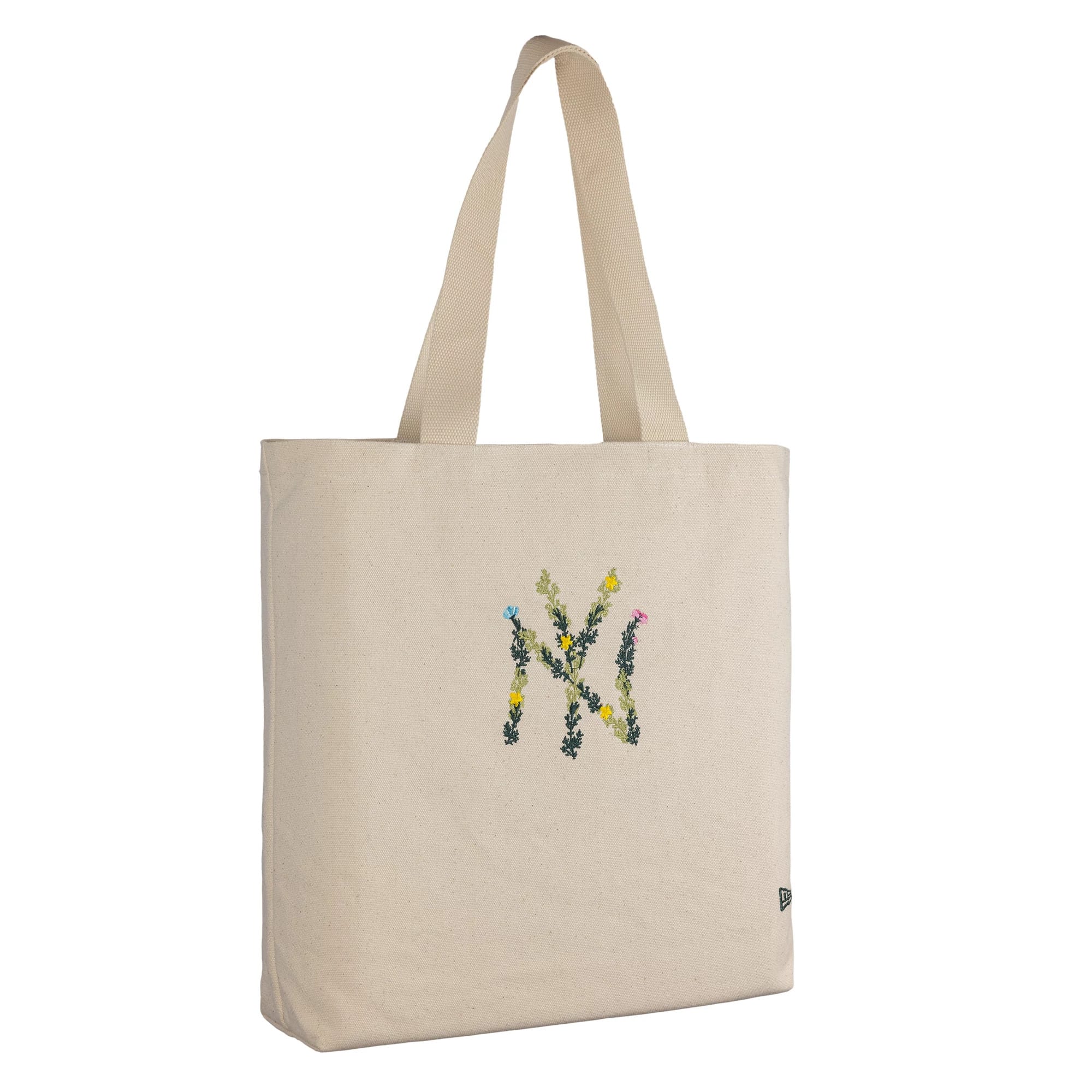 New York Yankees MLB Floral Beige Tote Bag - Image 3