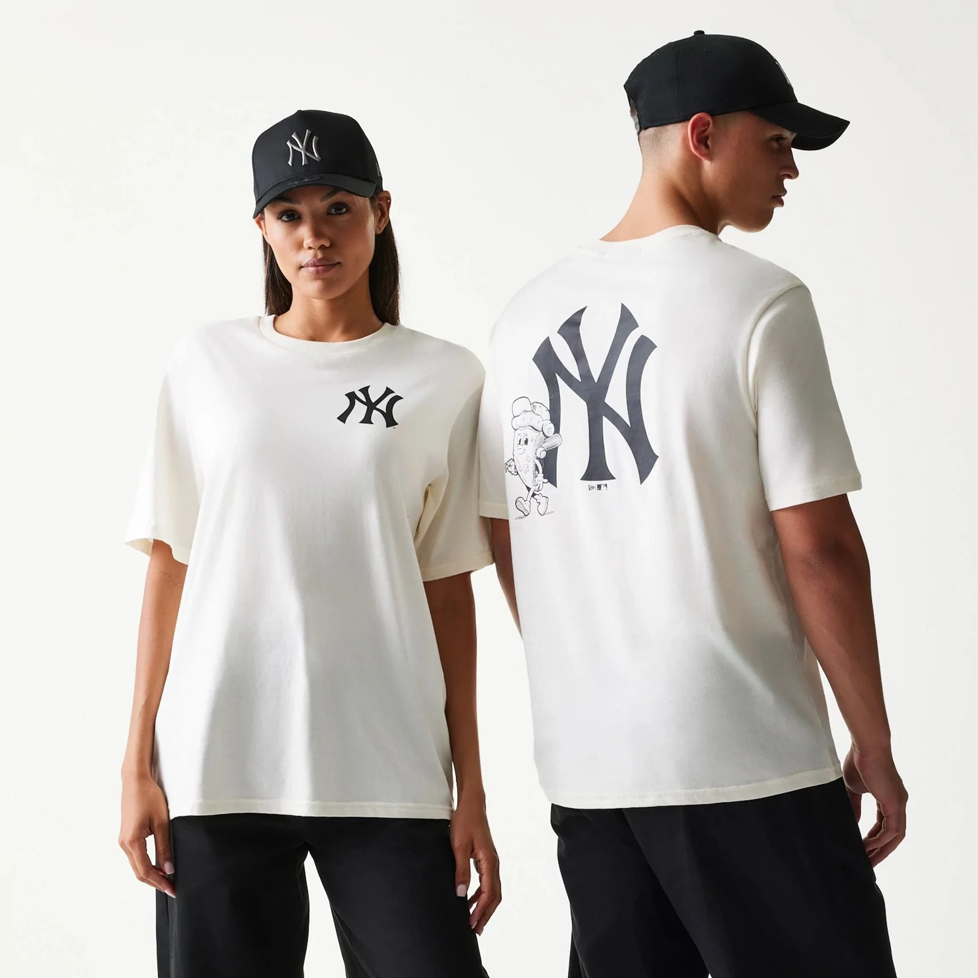 New York Yankees MLB Food Graphic Open White T-Shirt