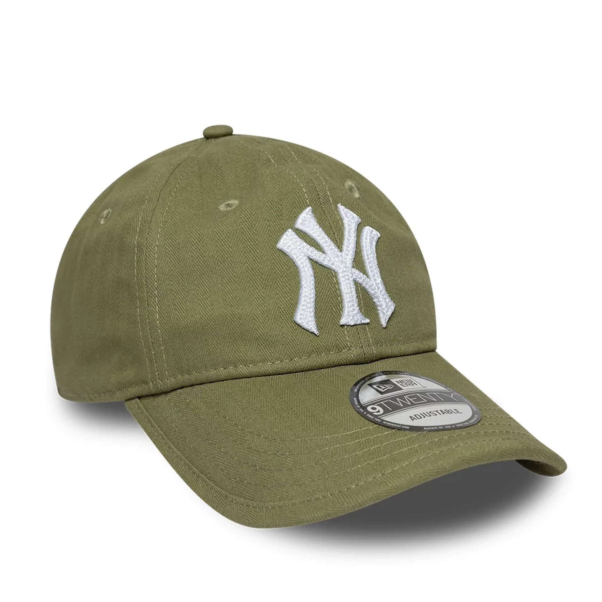 New York Yankees MLB Herringbone Green 9TWENTY Adjustable Cap - Image 2