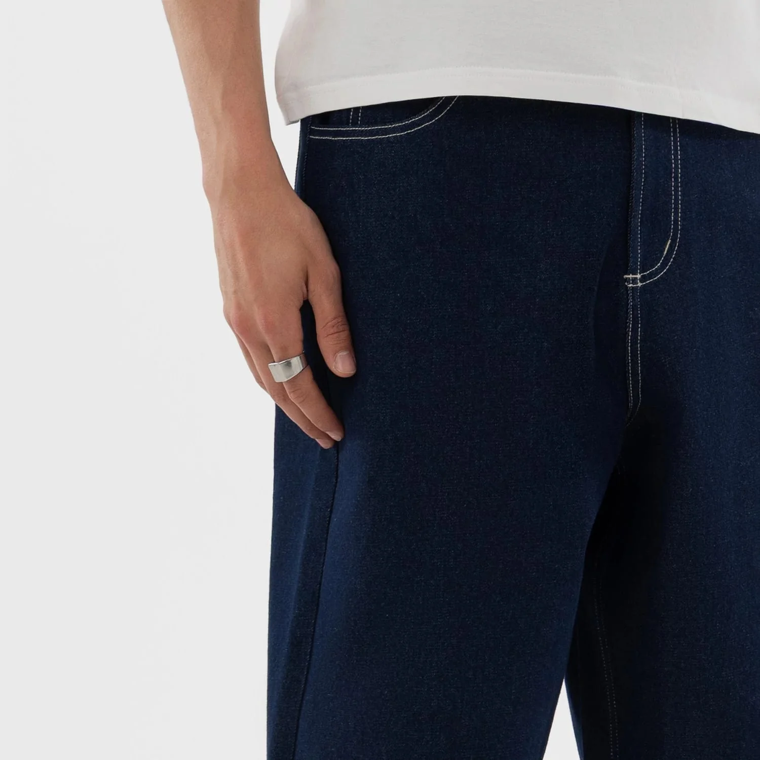 New York Yankees MLB Jort Dark Blue Oversized Shorts - Image 5