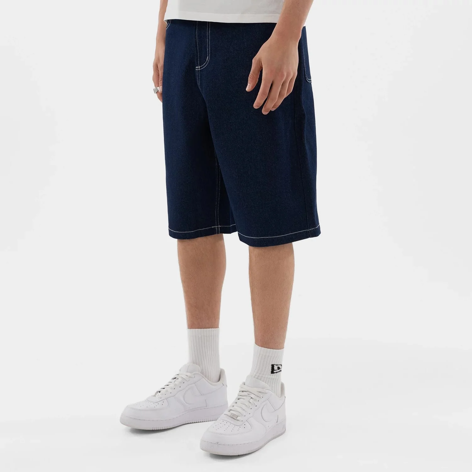 New York Yankees MLB Jort Dark Blue Oversized Shorts - Image 7