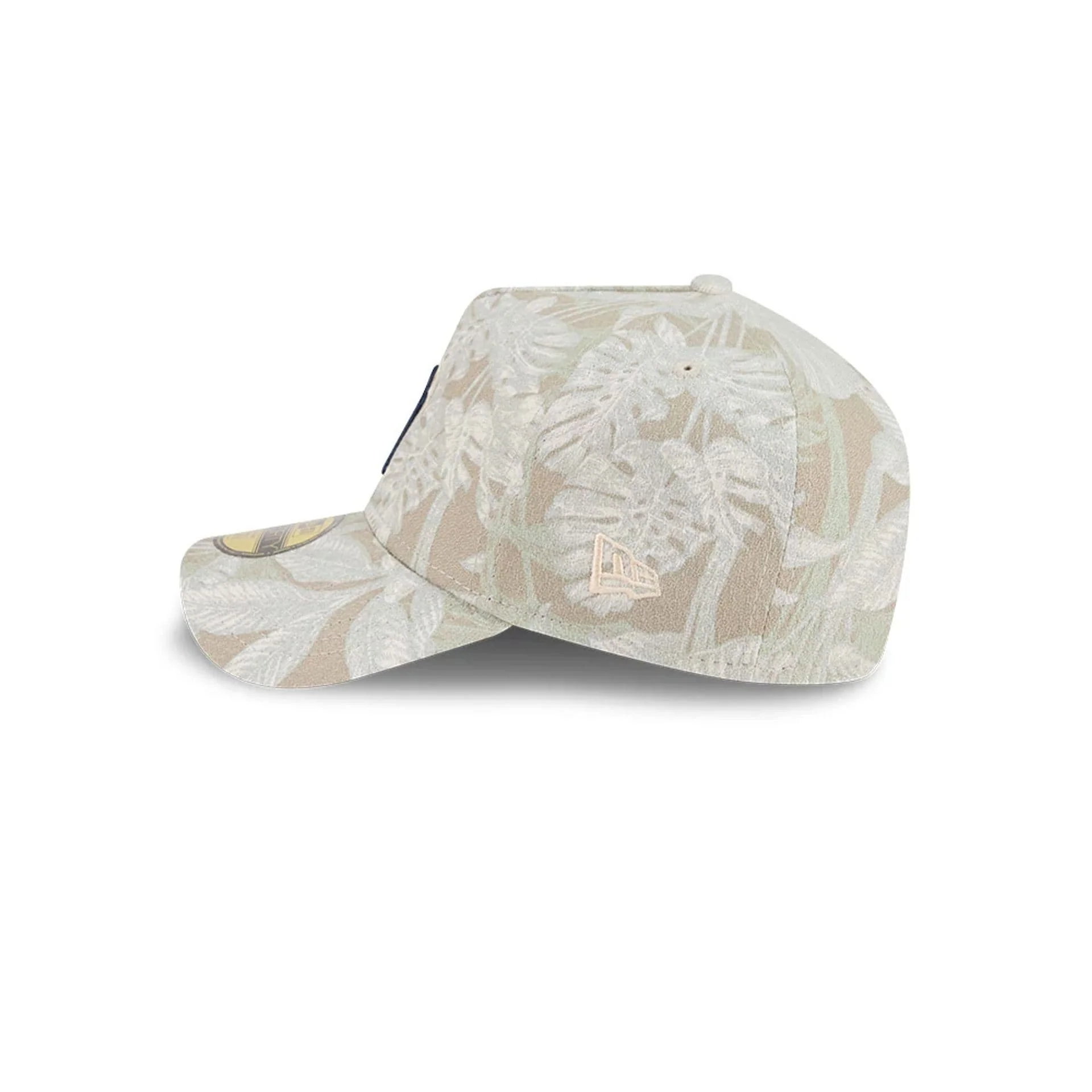 New York Yankees MLB Leafy Palm Light Beige 59FORTY A-Frame Fitted Cap - Image 5