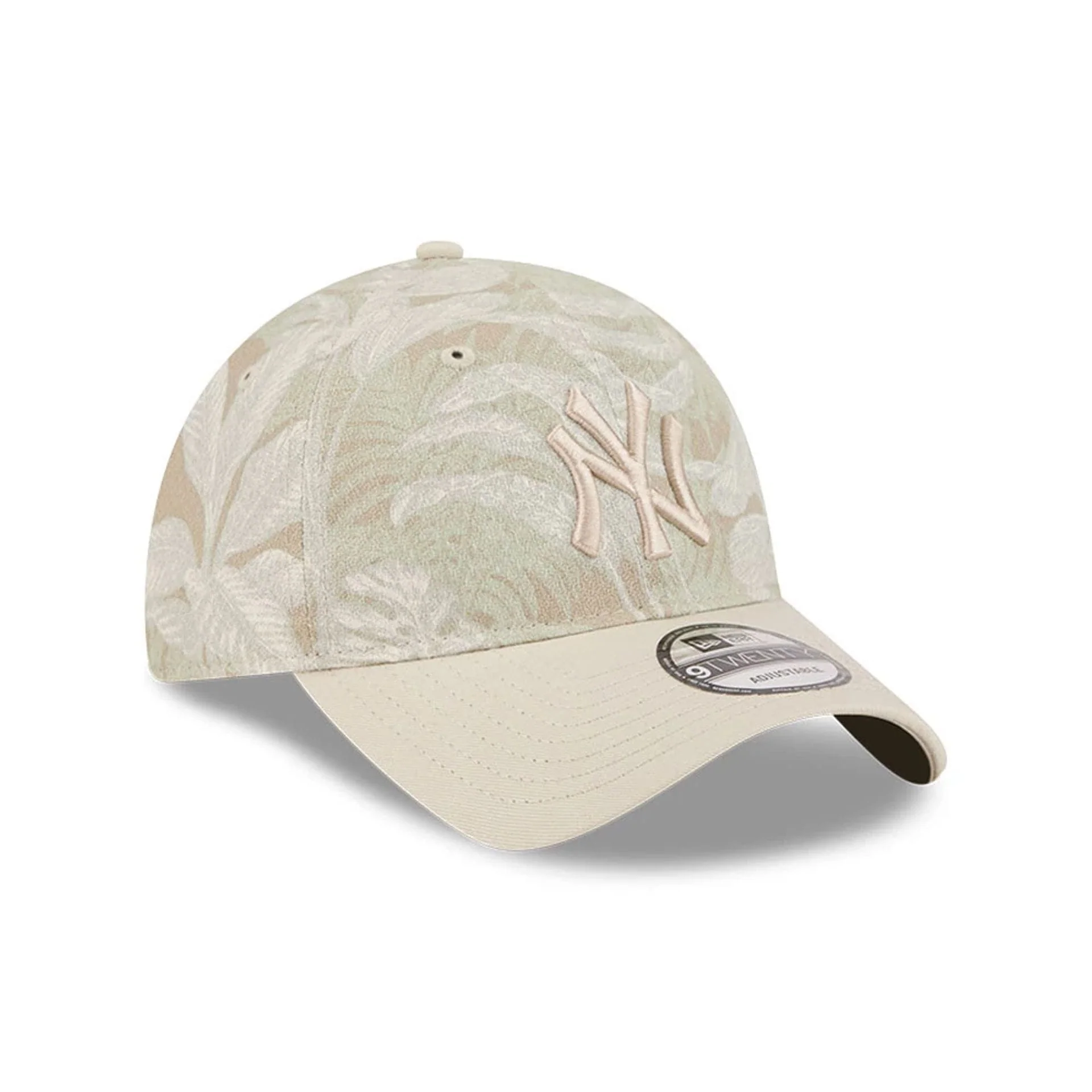 New York Yankees MLB Leafy Palm Light Beige 9TWENTY Adjustable Cap - Image 4