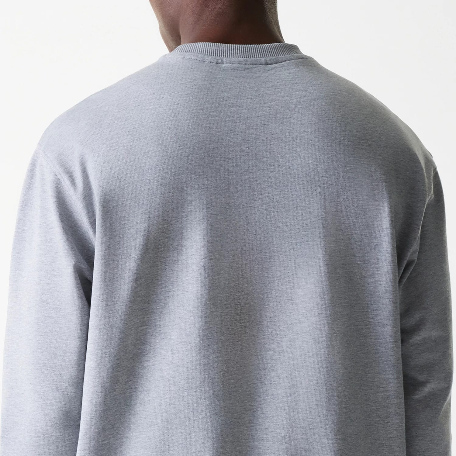 New York Yankees MLB League Essential French Terry Grey Crew Neck Sweater - Image 7