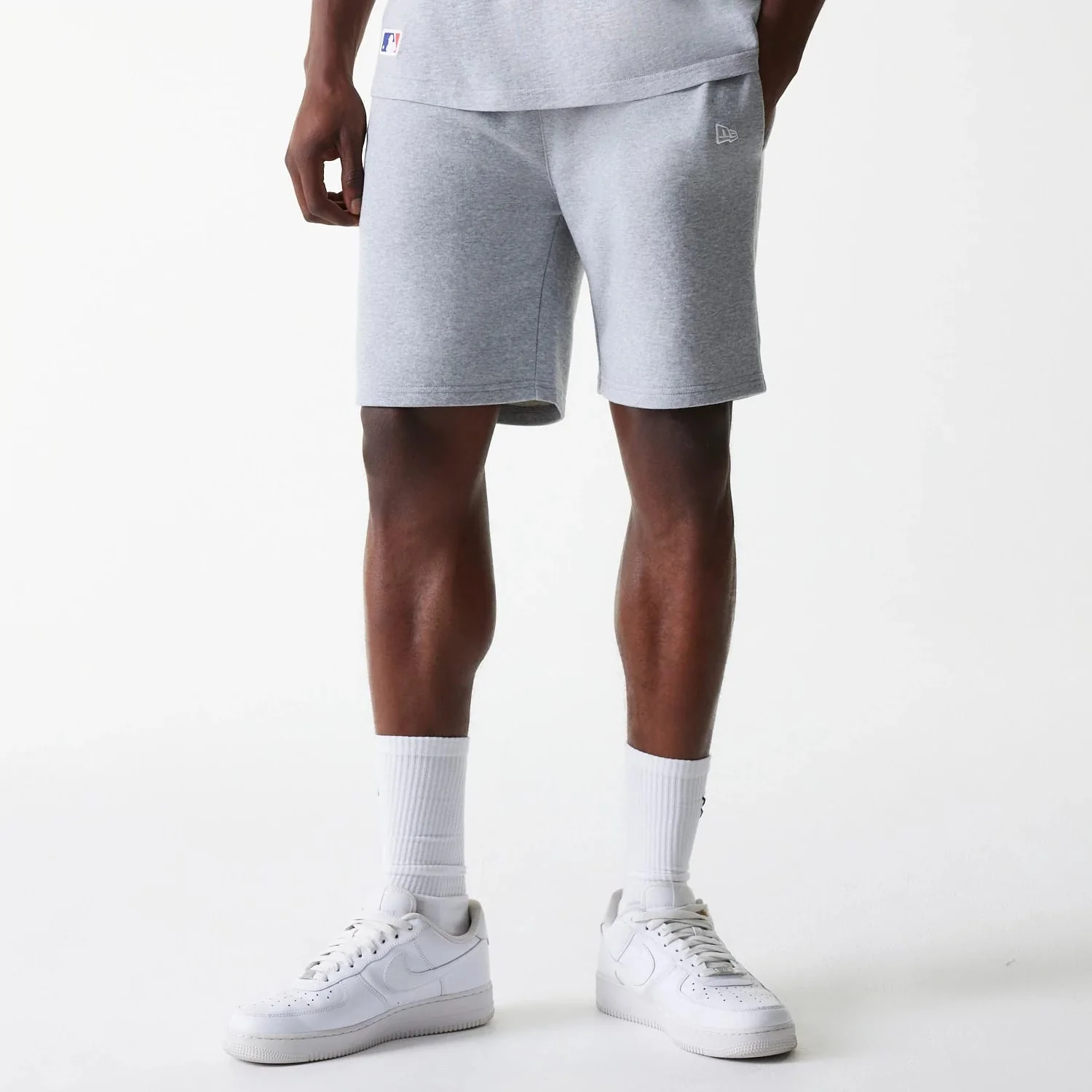 New York Yankees MLB League Essential French Terry Grey Shorts