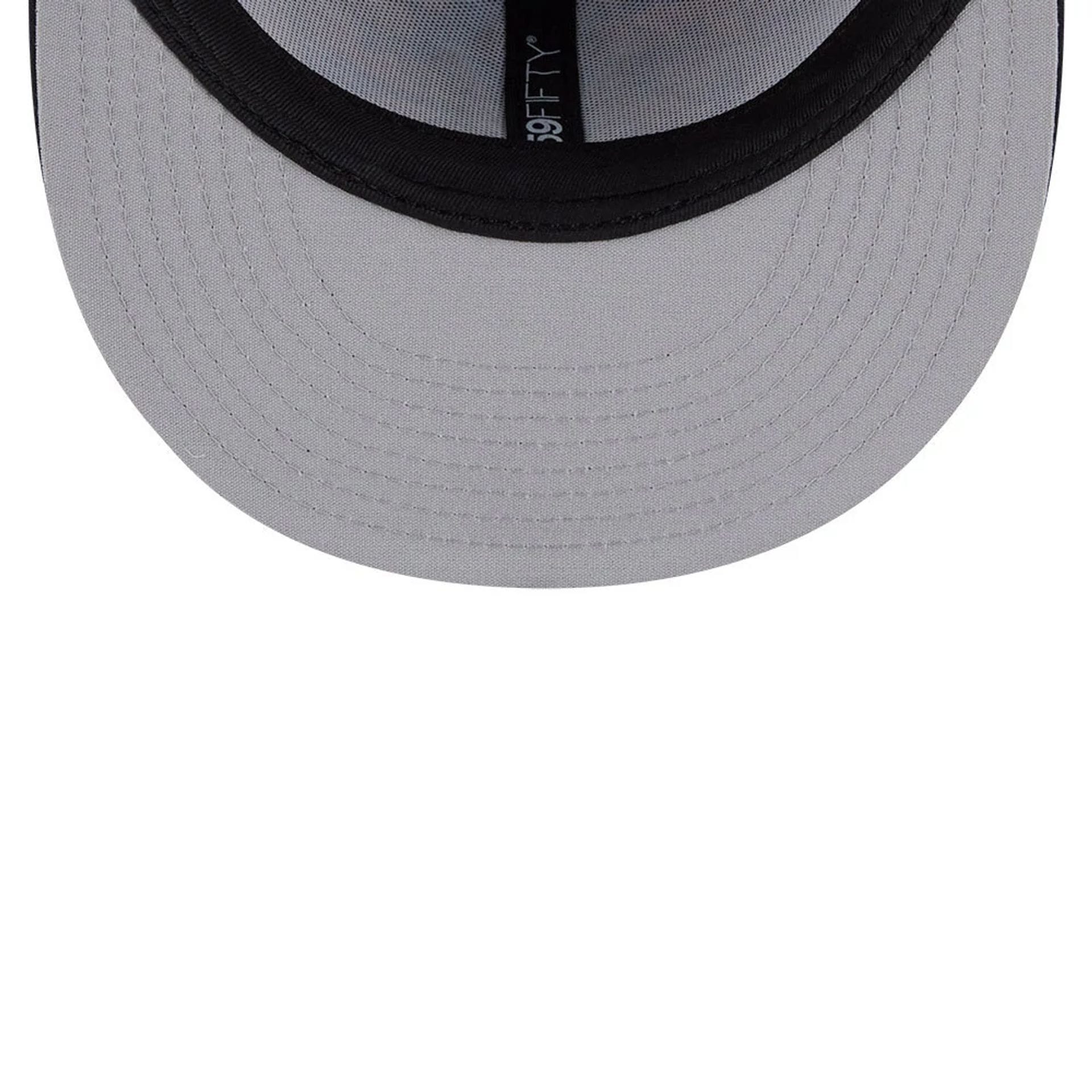 New York Yankees MLB Leaves Navy 59FIFTY Fitted Cap - Image 2