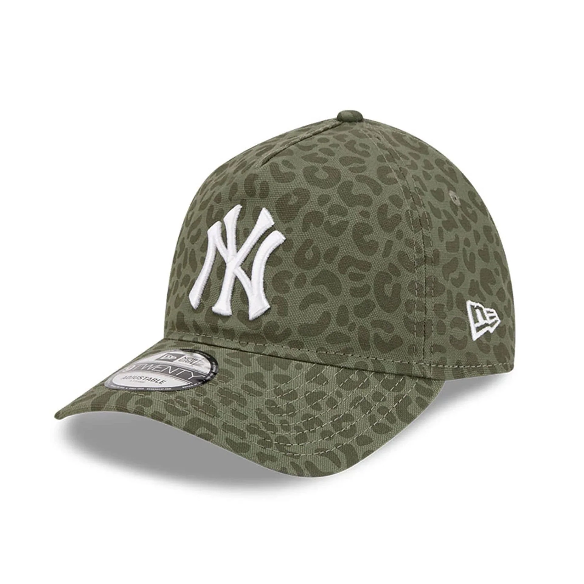 New York Yankees MLB Leopard Green 9TWENTY A-Frame Adjustable Cap