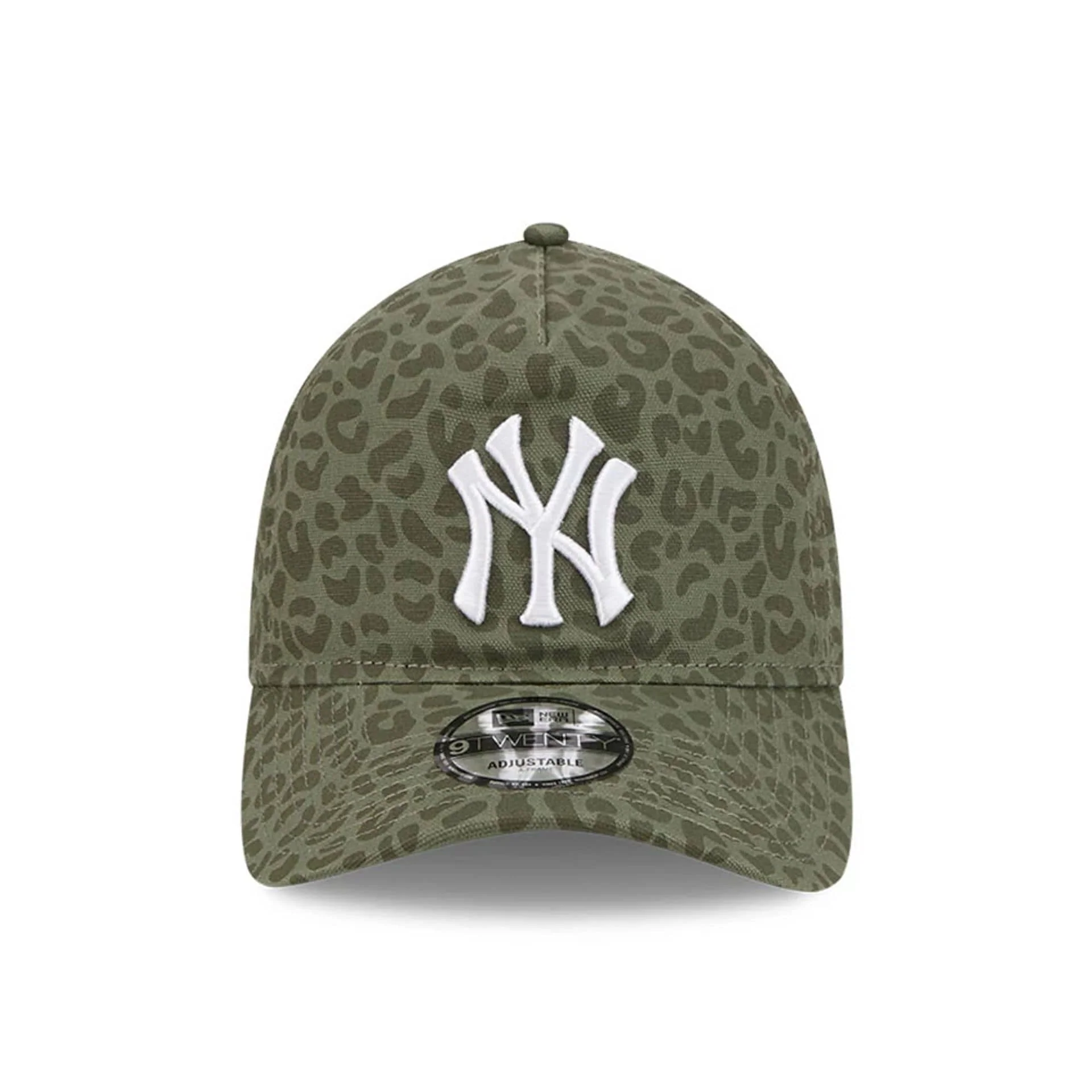 New York Yankees MLB Leopard Green 9TWENTY A-Frame Adjustable Cap - Image 2