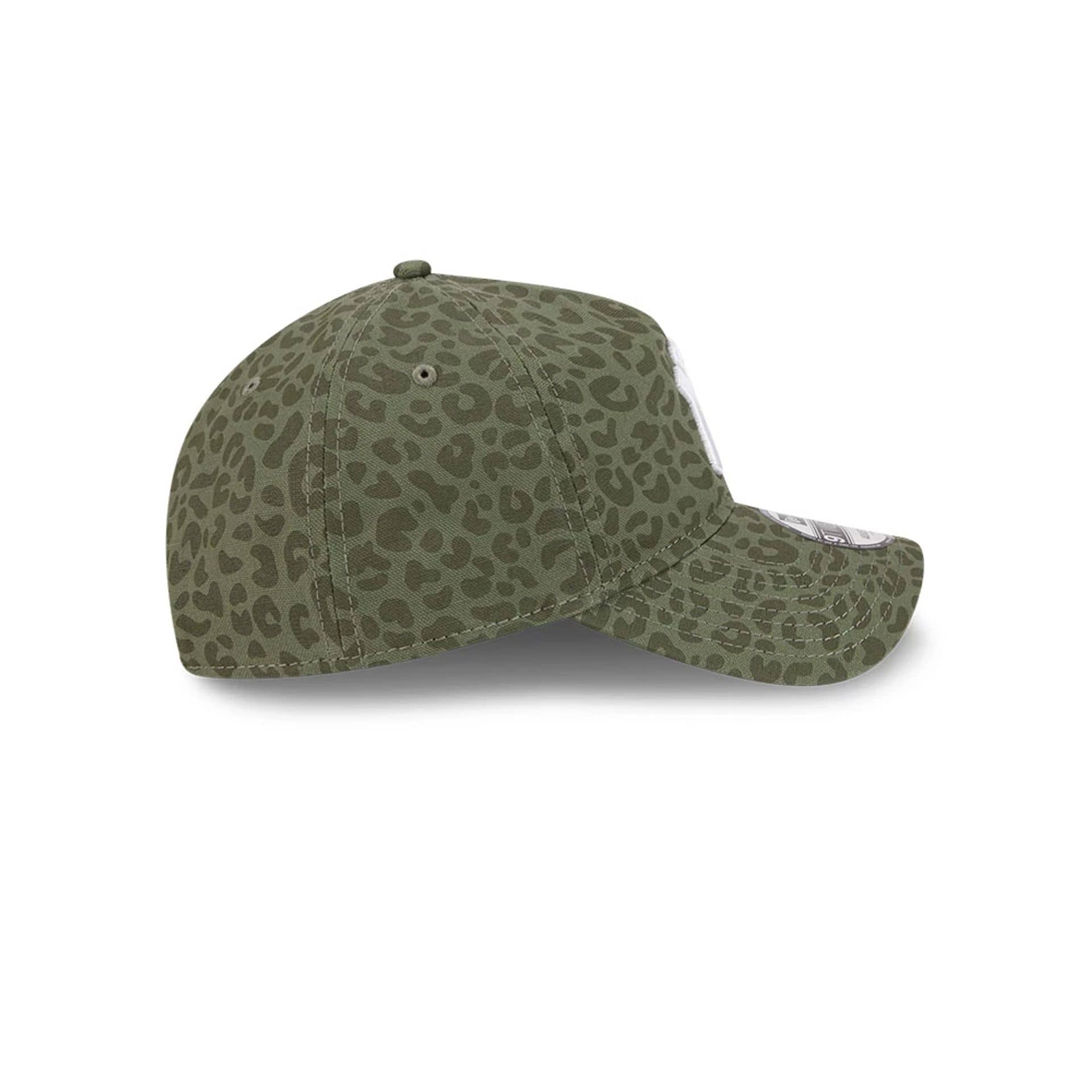 New York Yankees MLB Leopard Green 9TWENTY A-Frame Adjustable Cap - Image 6