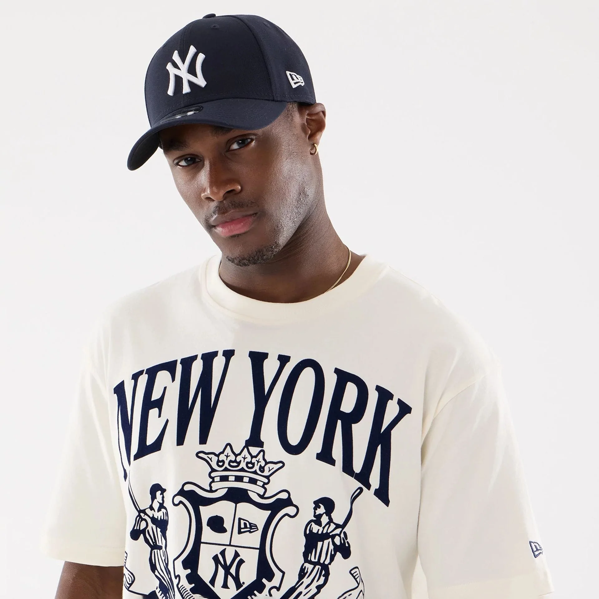 New York Yankees MLB Life Graphic Light Beige T-Shirt - Image 6