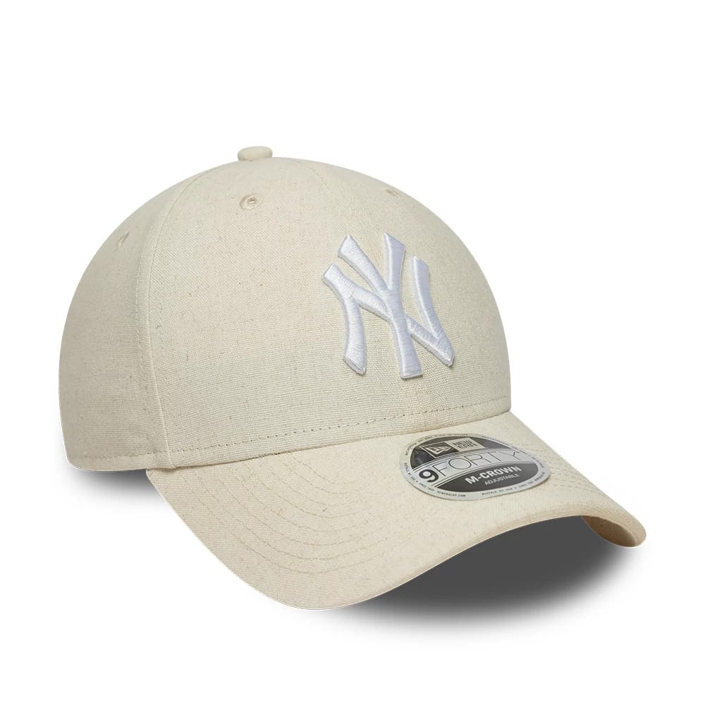 New York Yankees MLB Linen Cream 9FORTY M-Crown Adjustable Cap - Image 3