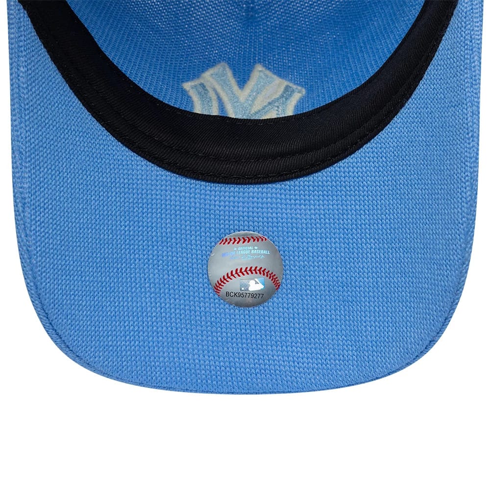 New York Yankees MLB Merino Wool Pastel Blue 9TWENTY Adjustable Cap - Image 7