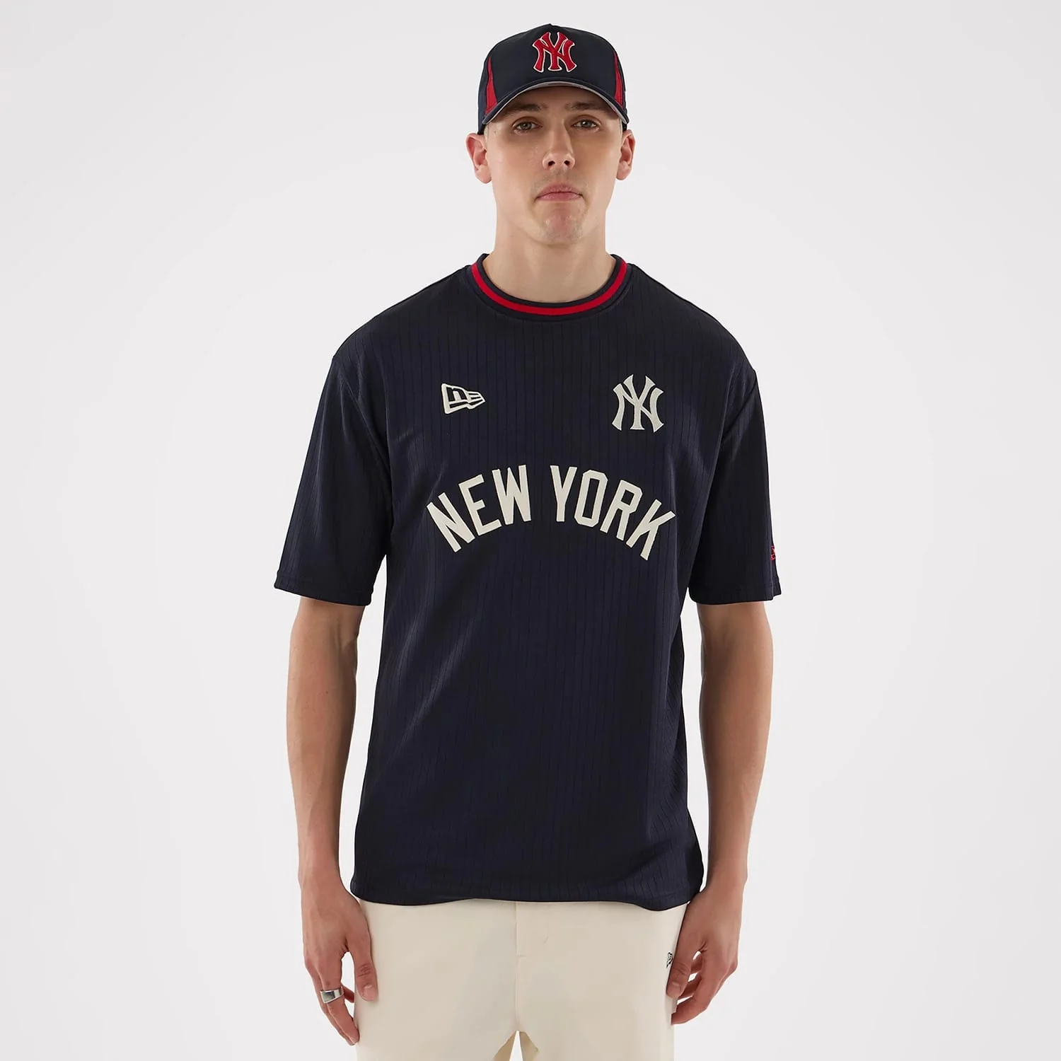 New York Yankees MLB Navy Oversized T-Shirt