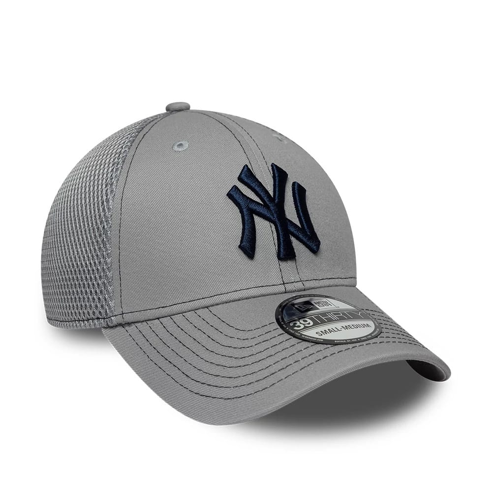 New York Yankees MLB Neo Grey 39THIRTY Stretch Fit Cap - Image 3