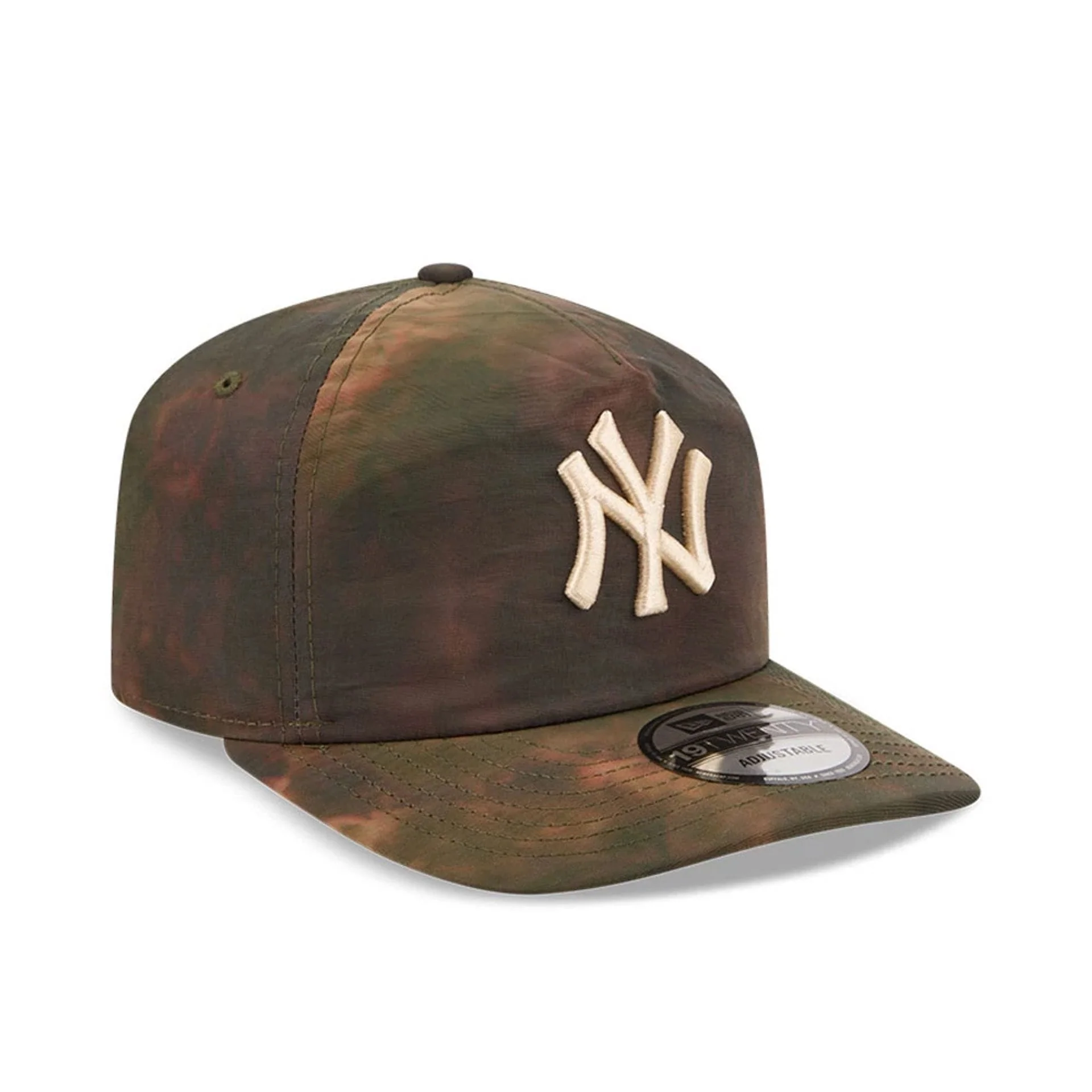 New York Yankees MLB Nylon Wash Dye Open Green 19TWENTY Adjustable Cap - Image 3