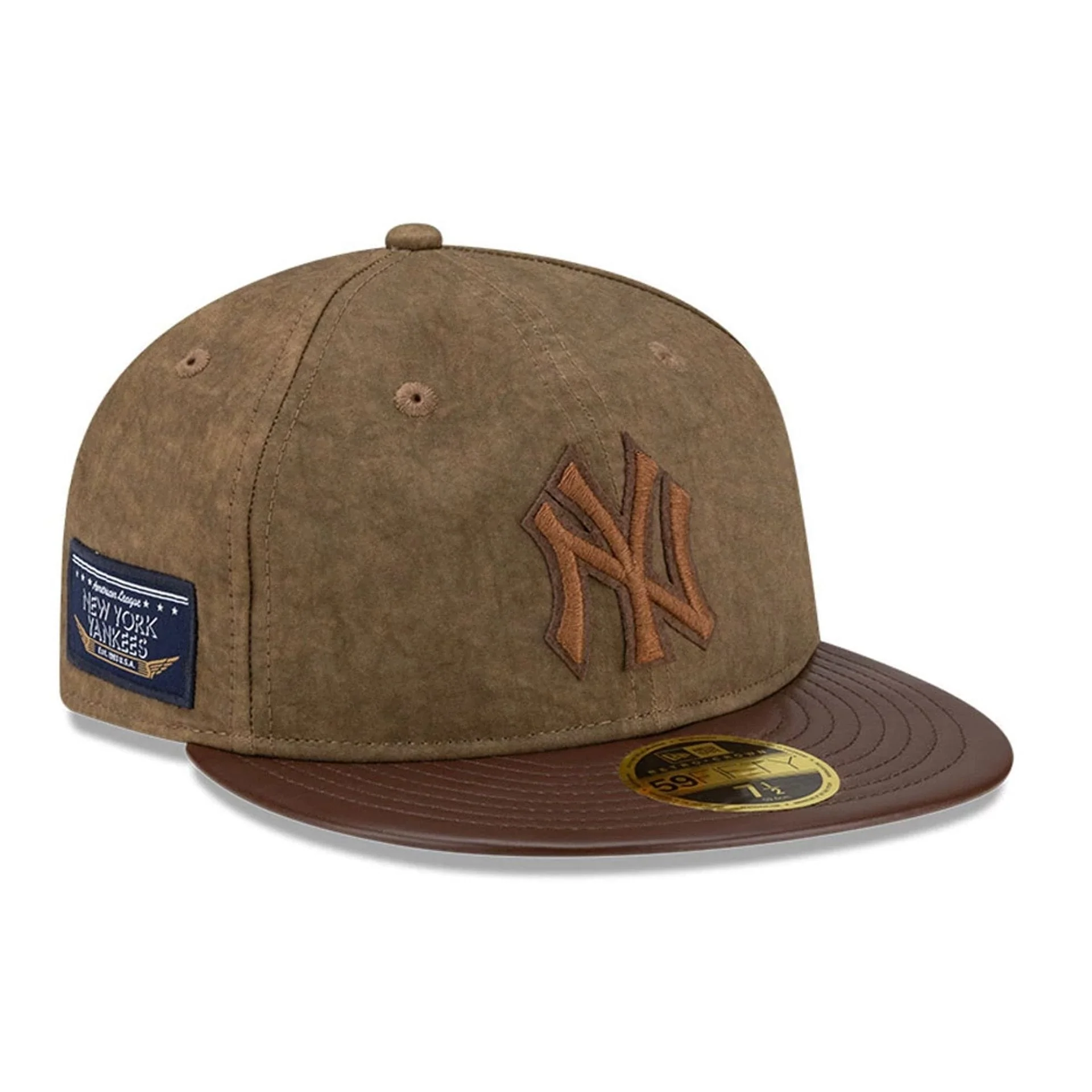 New York Yankees MLB Open Brown Retro Crown 59FIFTY Fitted Cap