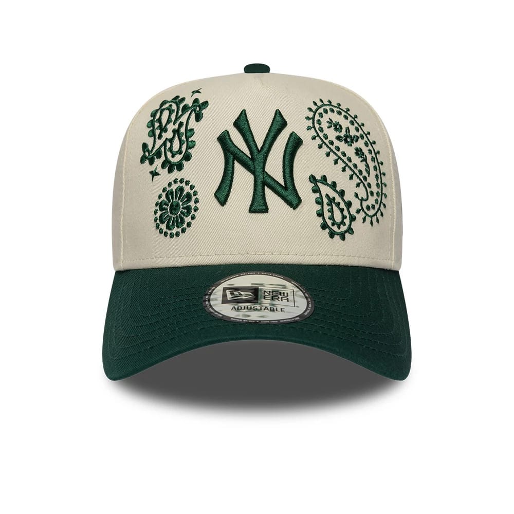 New York Yankees MLB Paisley Cream 9FORTY E-Frame Adjustable Cap - Image 2