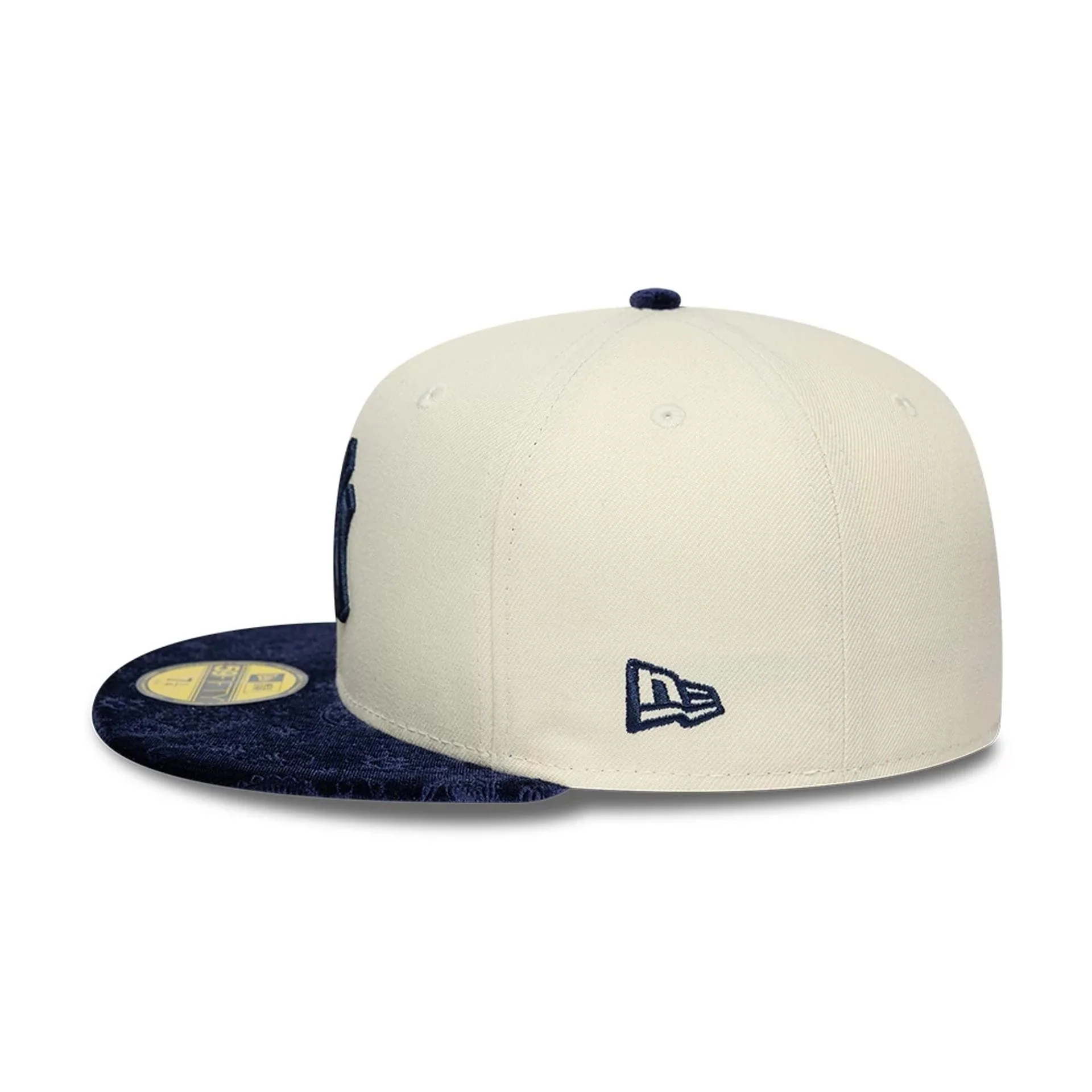 New York Yankees MLB Paisley Visor Cream 59FIFTY Fitted Cap - Image 7