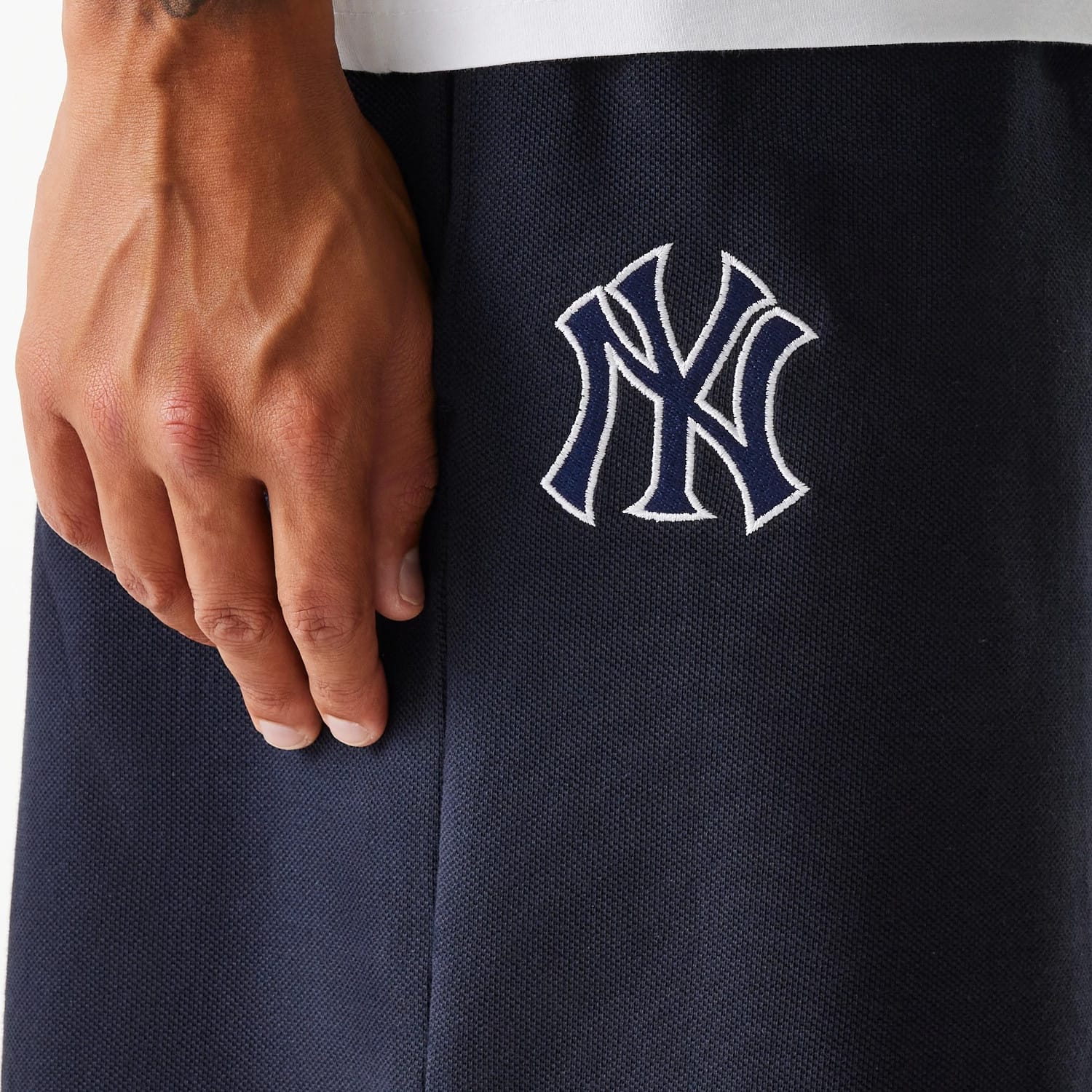 New York Yankees MLB Pique Navy Shorts - Image 8
