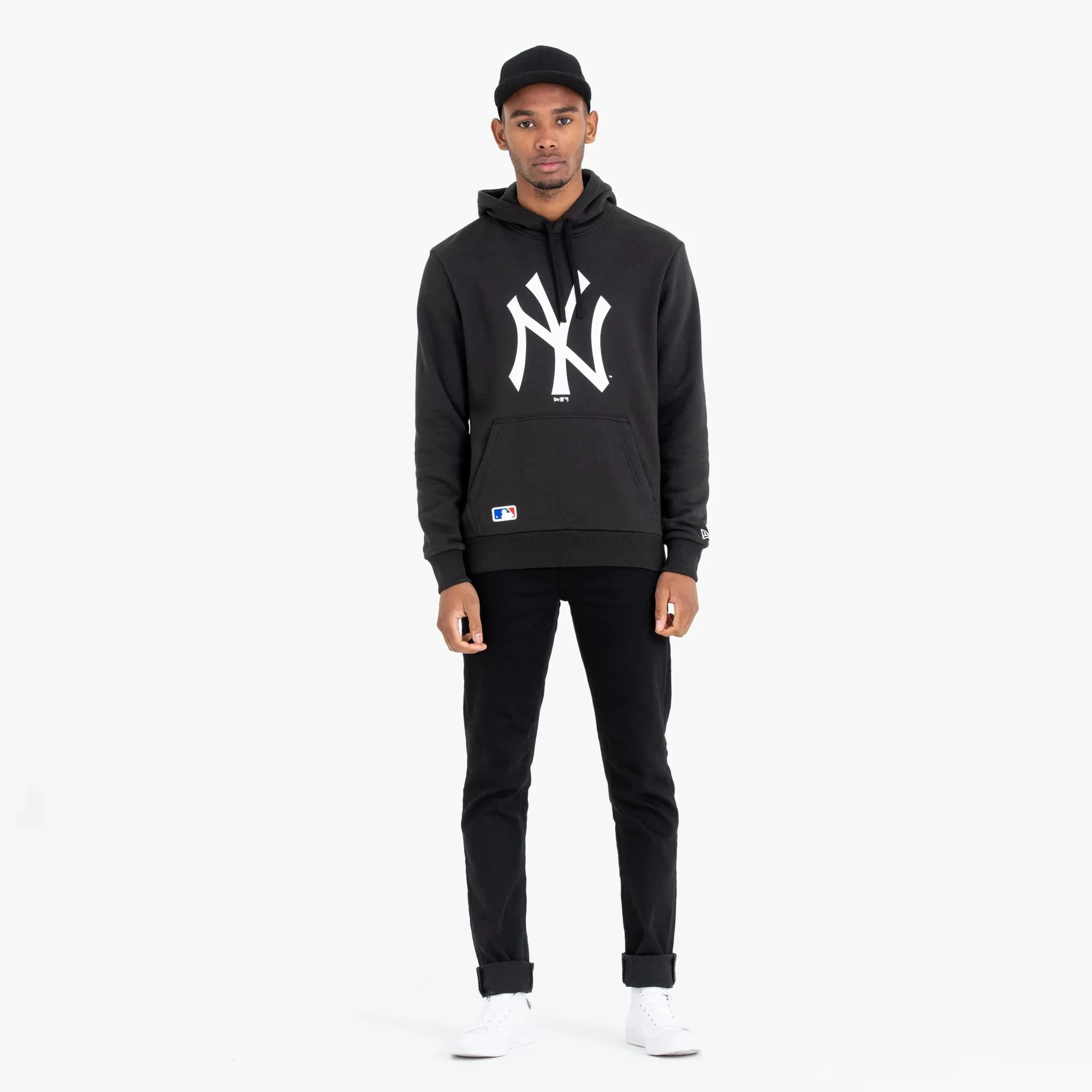New York Yankees MLB Regular Black Pullover Hoodie - Image 3