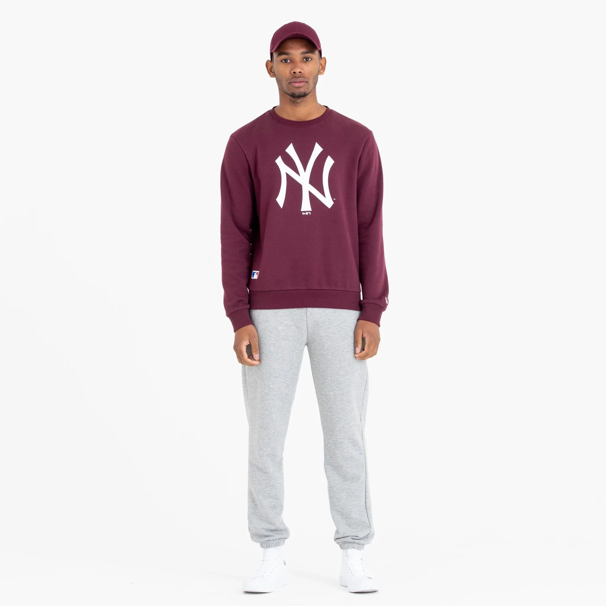 New York Yankees MLB Regular Dark Purple Crew Neck Sweatshirt - Image 3