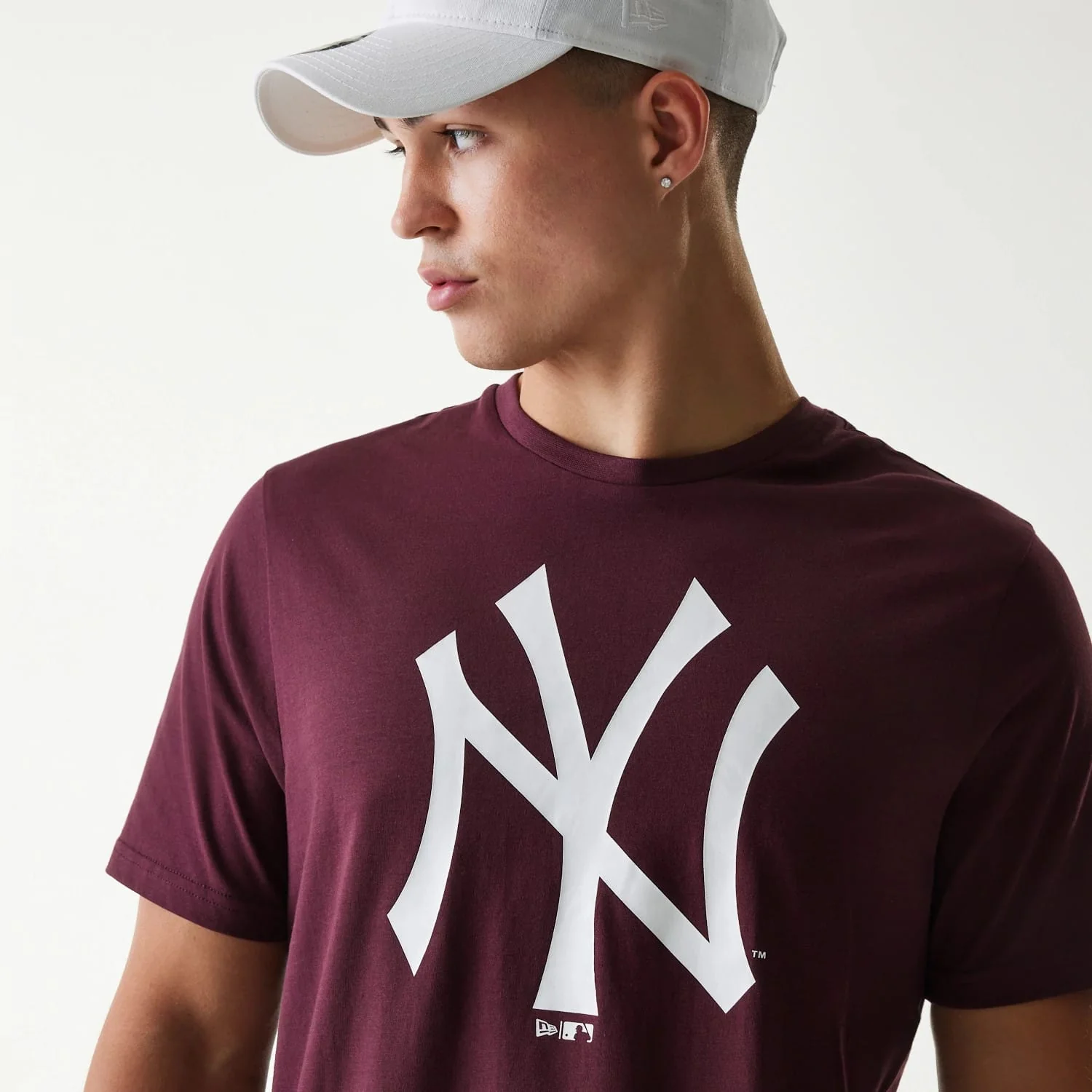 New York Yankees MLB Regular Dark Purple T-Shirt - Image 3