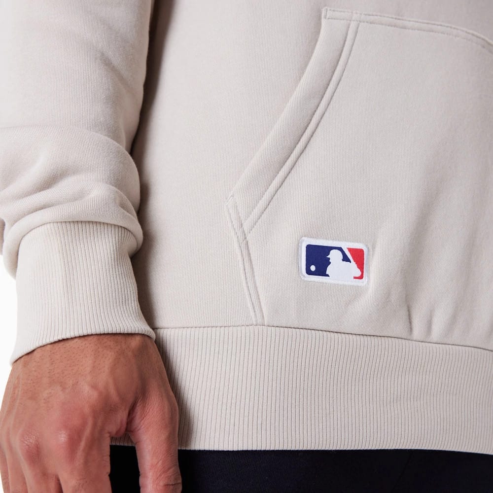 New York Yankees MLB Regular Light Beige Pullover Hoodie - Image 7