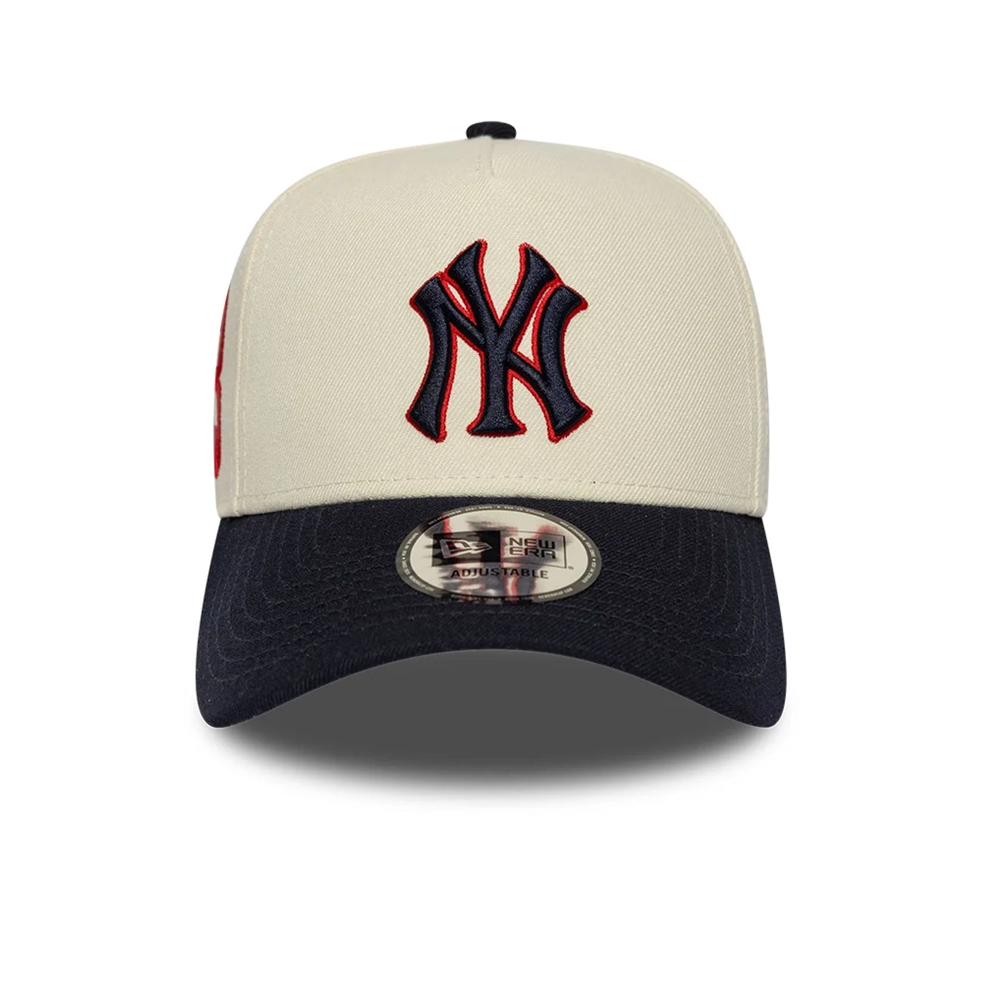 New York Yankees MLB Side Hit Cream 9FORTY E-Frame Adjustable Cap - Image 3