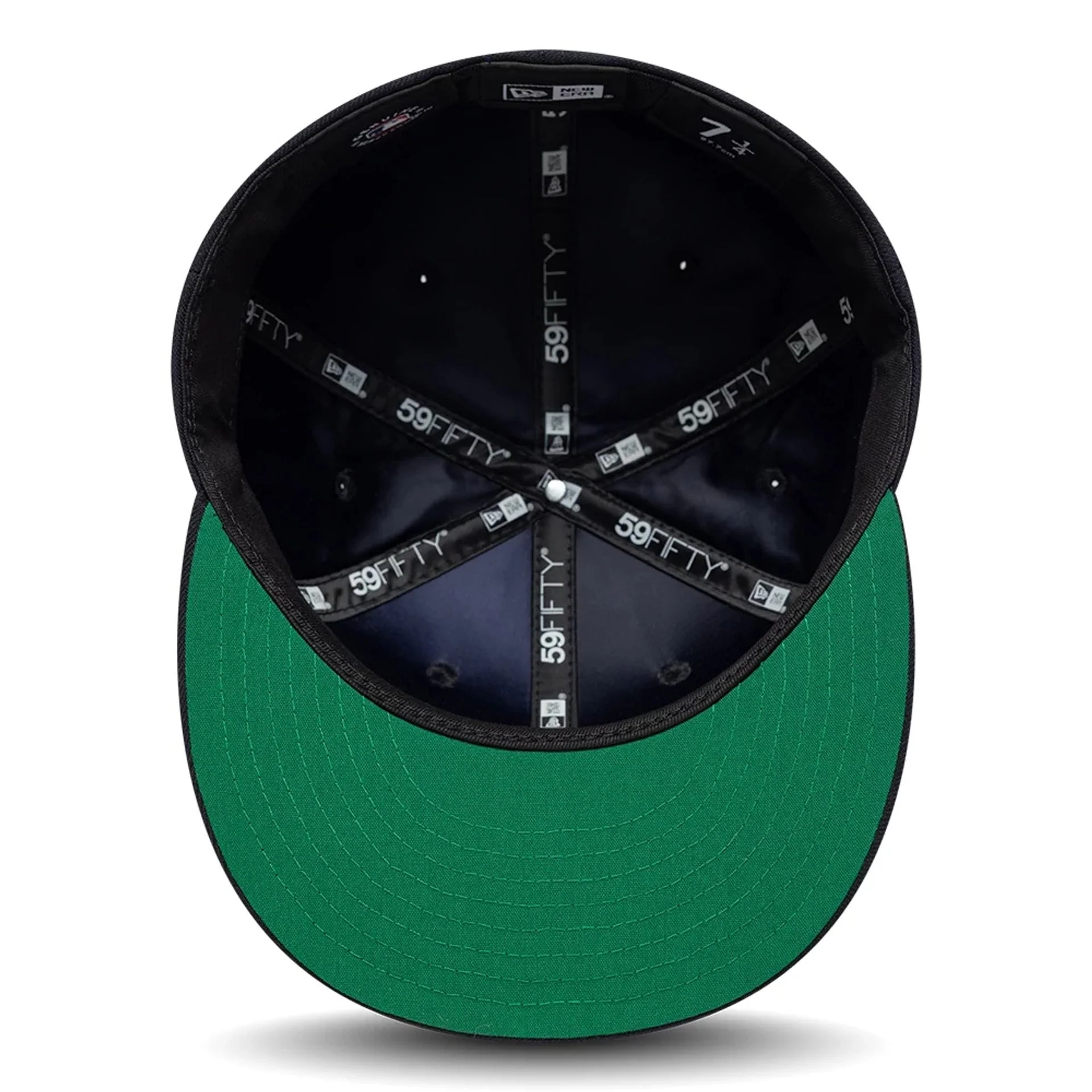 New York Yankees MLB Sidepatch Satin Lined Navy 59FIFTY Fitted Cap - Image 2