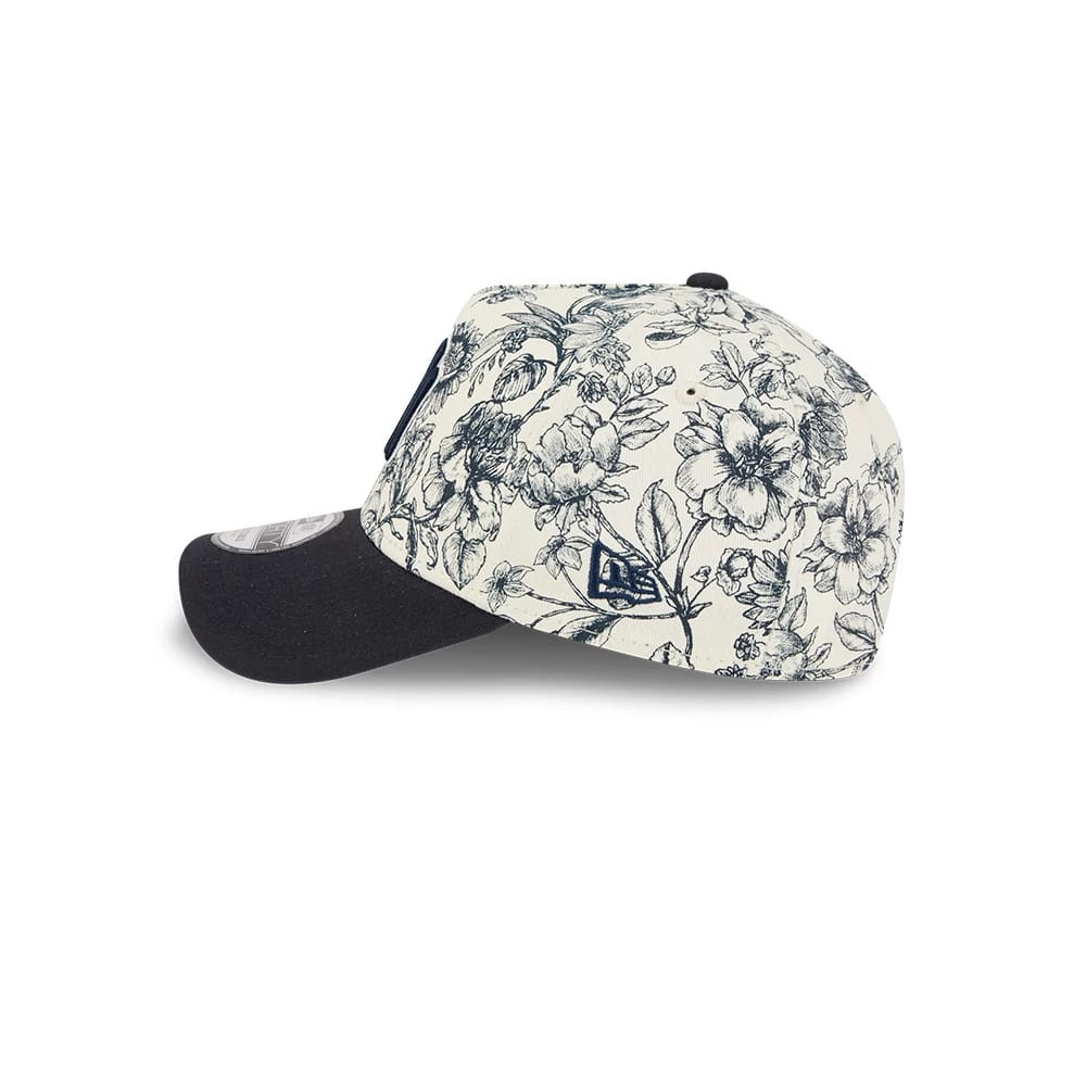 New York Yankees MLB Spring Floral Navy 9FORTY A-Frame Adjustable Cap - Image 5
