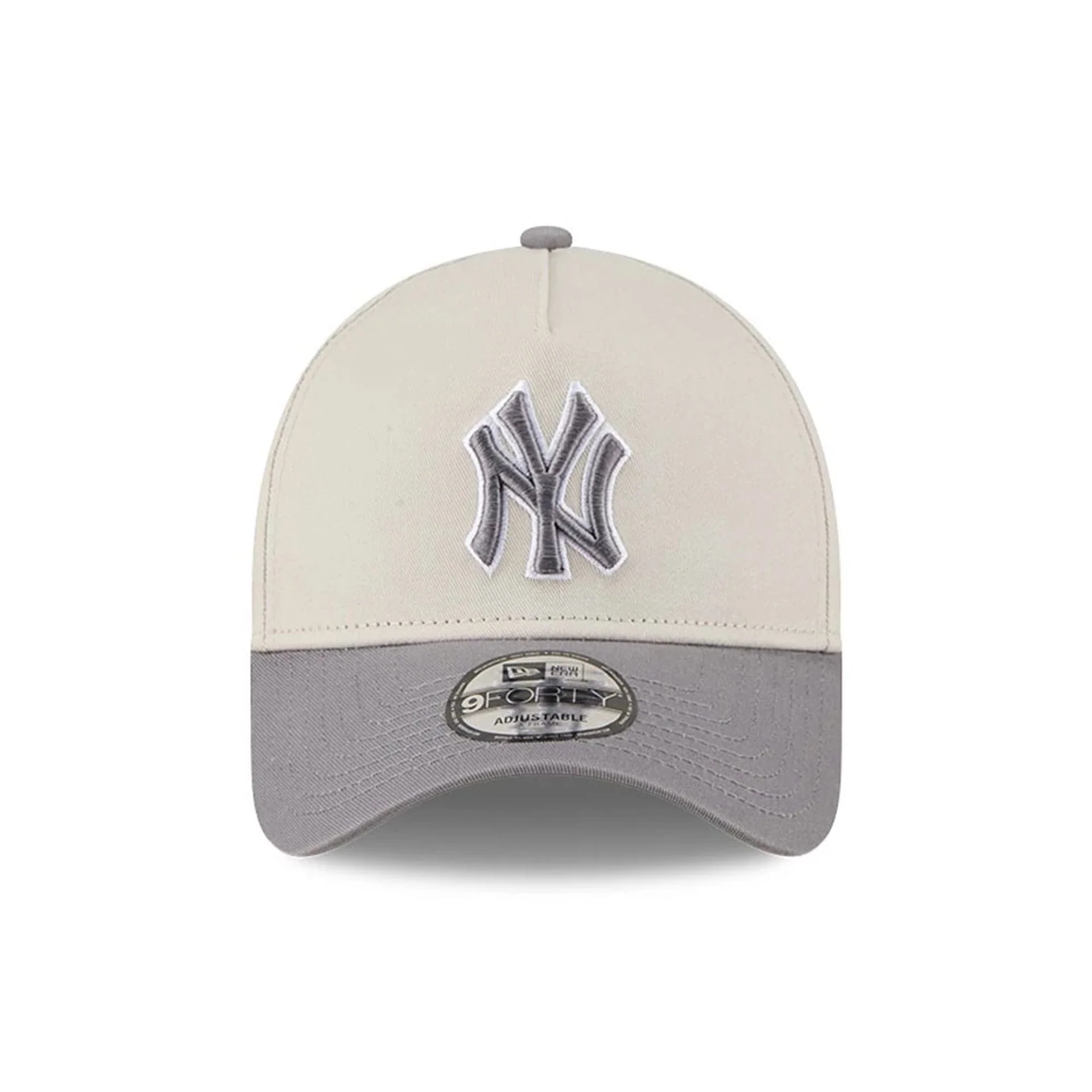 New York Yankees MLB Stone Storm Light Beige 9FORTY A-Frame Adjustable Cap - Image 2