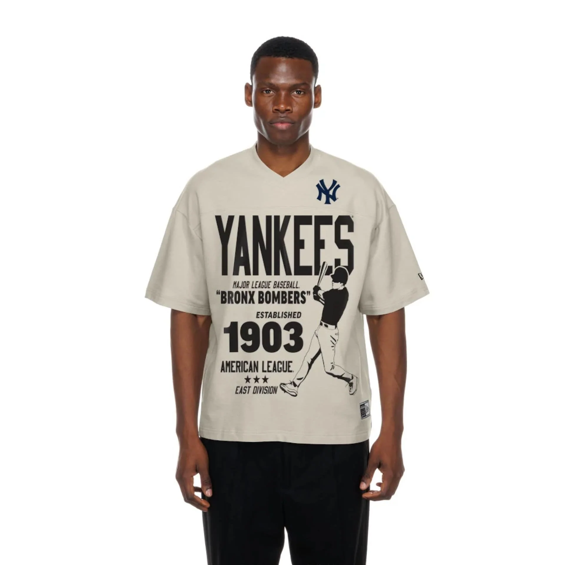 New York Yankees MLB Throwback Prep Light Beige T-Shirt