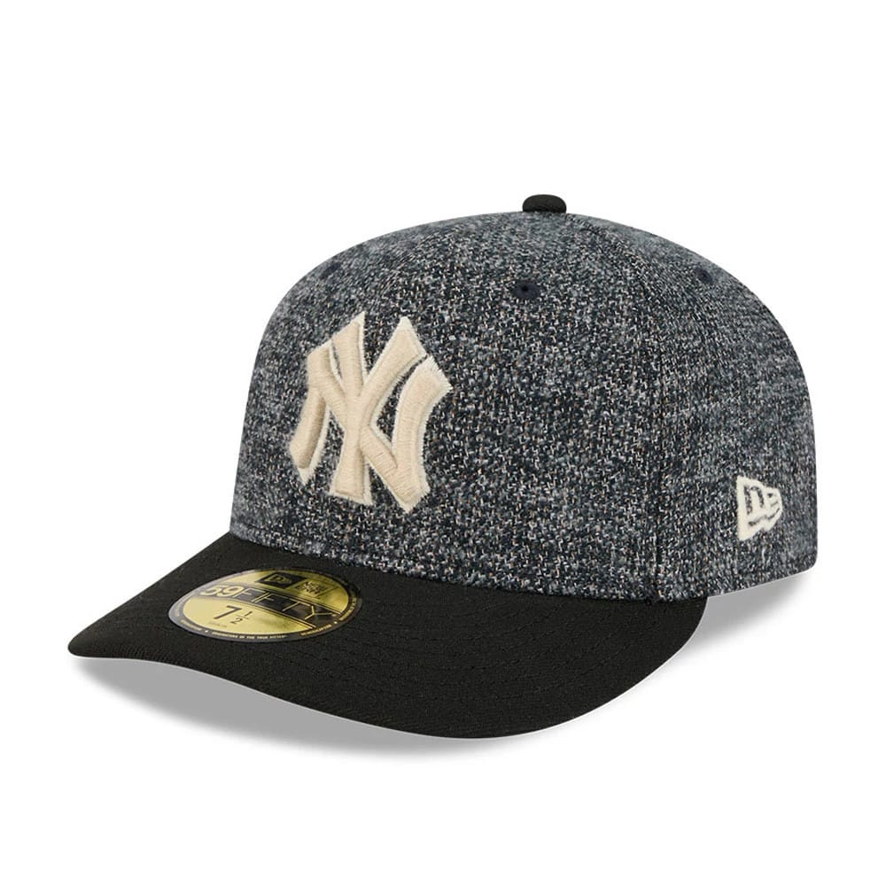 New York Yankees MLB Tweedy Cotton Black 59FIFTY Fitted Cap