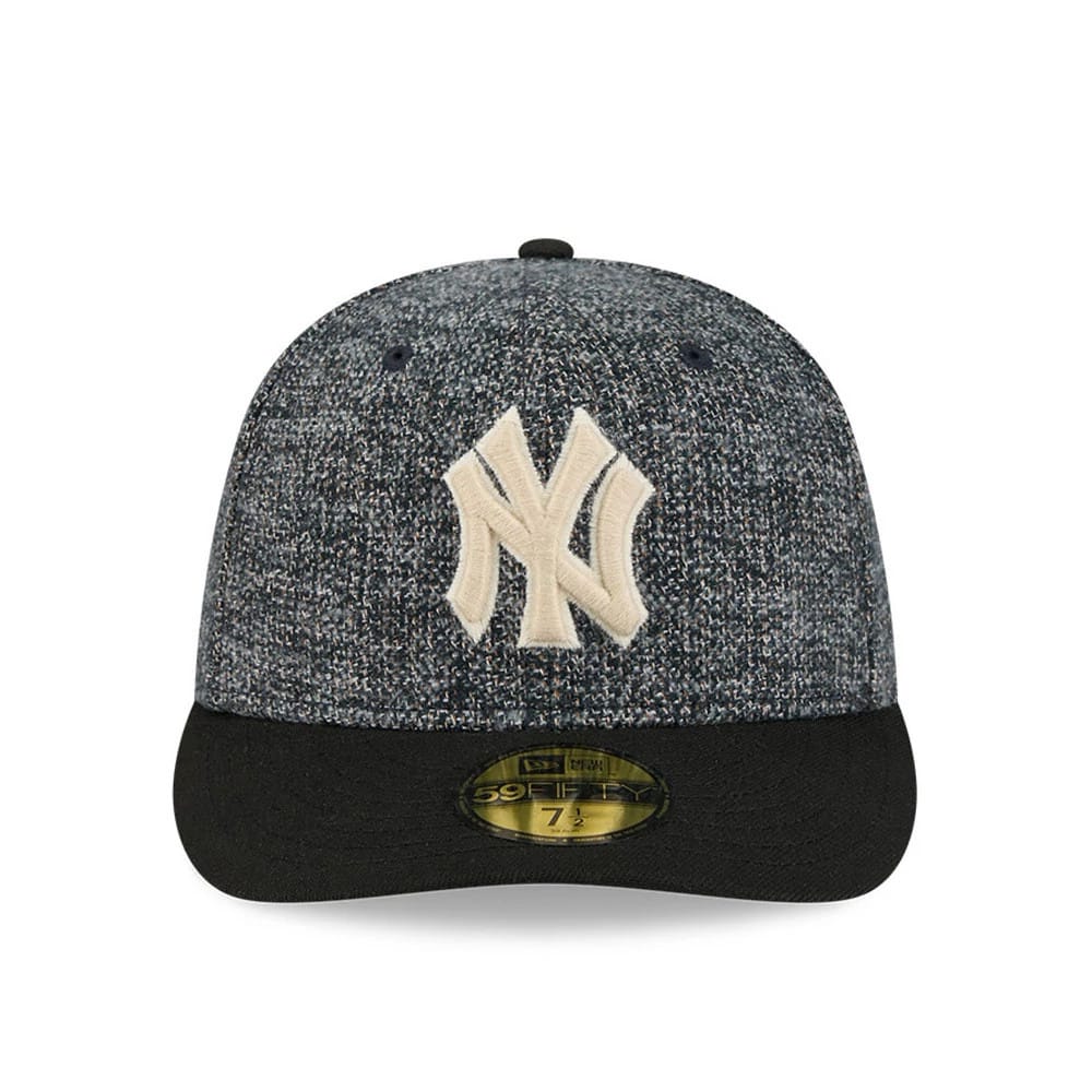 New York Yankees MLB Tweedy Cotton Black 59FIFTY Fitted Cap - Image 3
