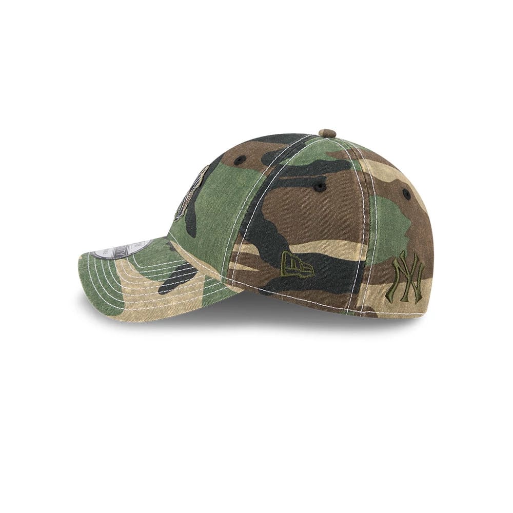 New York Yankees MLB Washed Camo Open Green 9TWENTY Adjustable Cap - Image 6