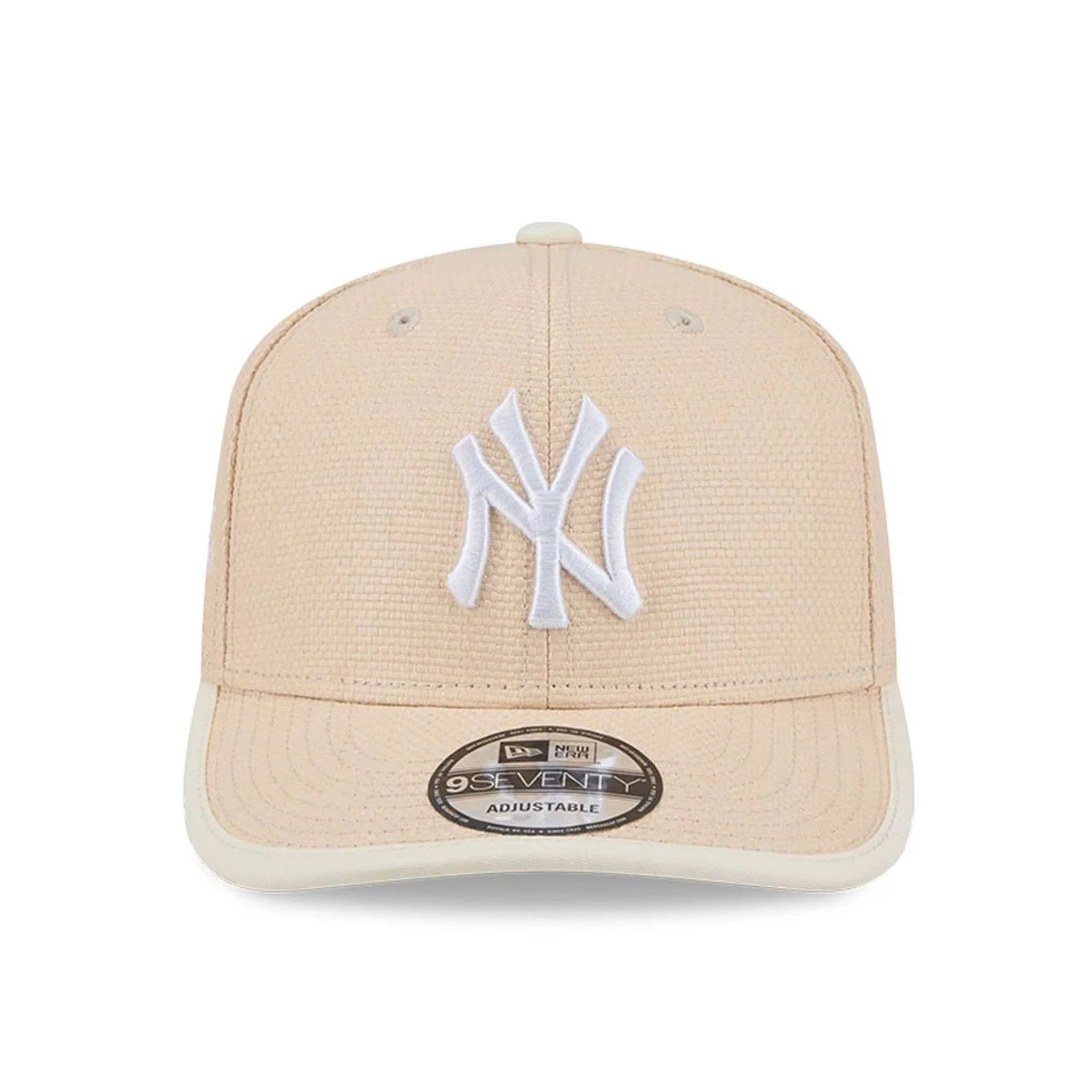 New York Yankees MLB Wicker Cream 9SEVENTY Stretch Snap Adjustable Cap - Image 3