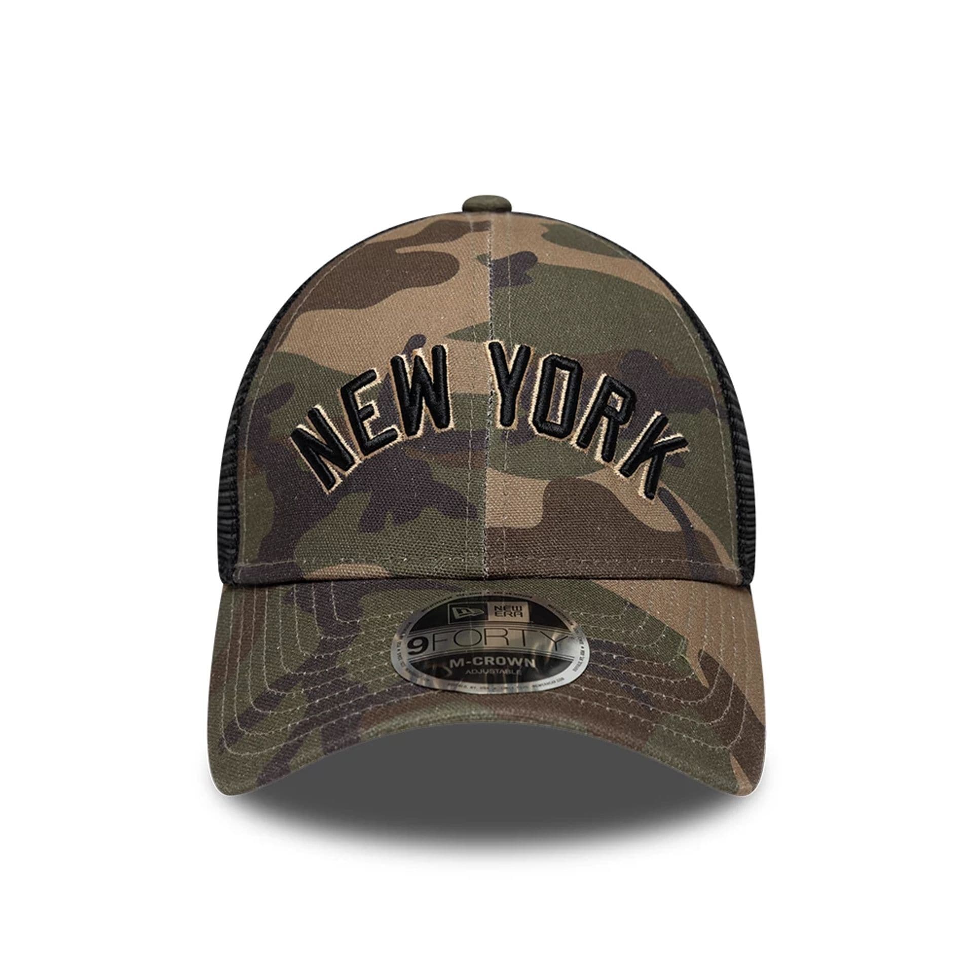 New York Yankees MLB Wordmark Woodland Camo 9FORTY M-Crown Adjustable Cap - Image 2