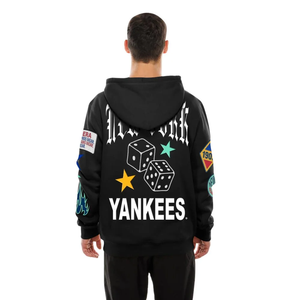 New York Yankees MLB x Uptown Threads Black Pullover Hoodie - Image 2