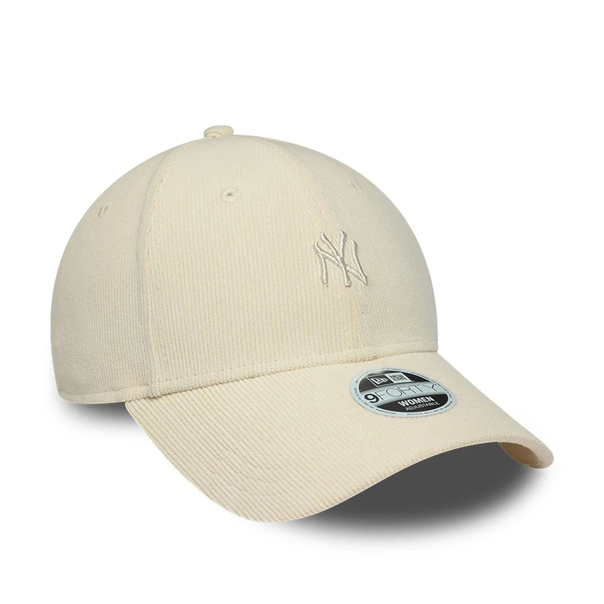 New York Yankees Womens MLB Cord Cream 9FORTY Adjustable Cap - Image 3