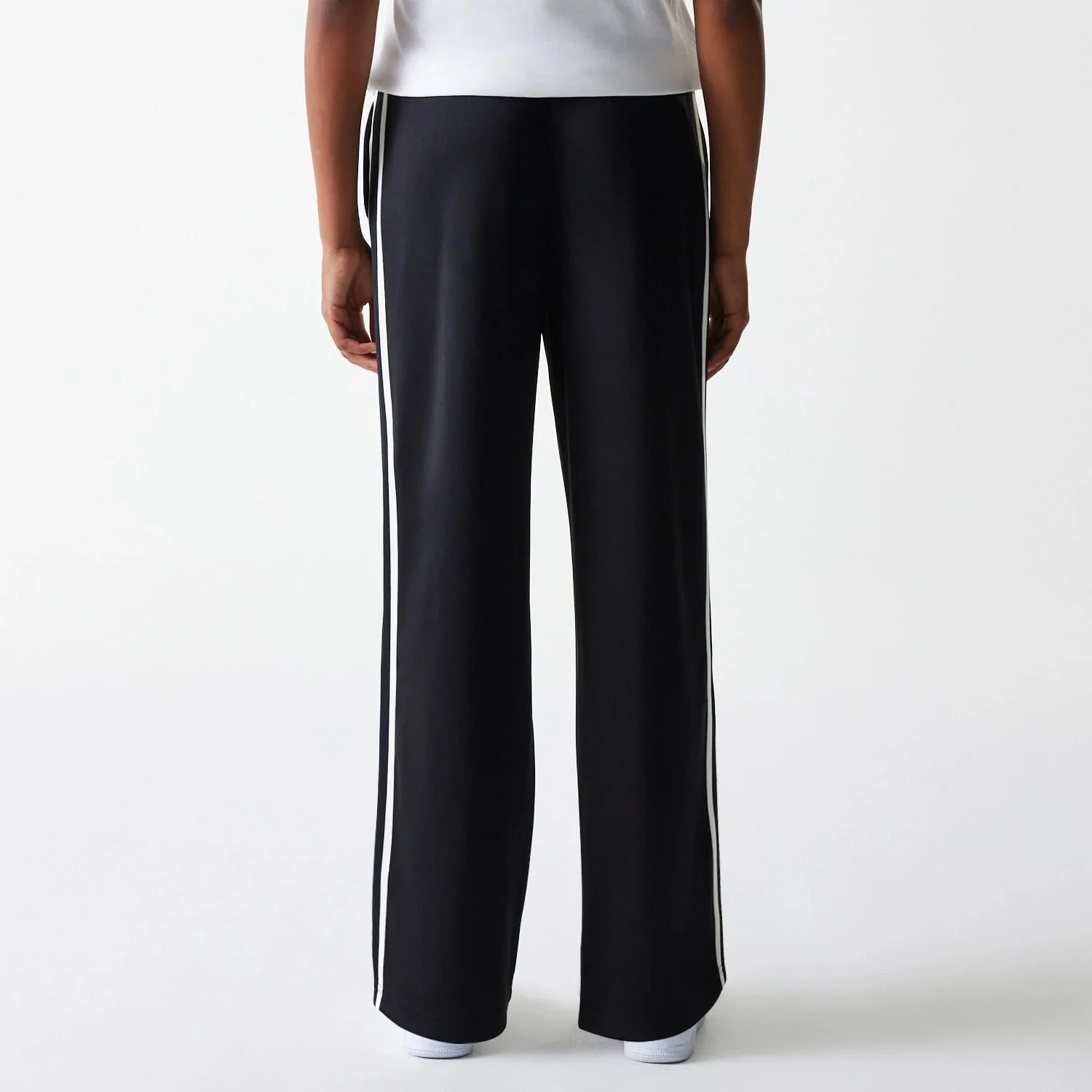 New York Yankees Womens MLB Midi Logo Black Track Pants - Image 2