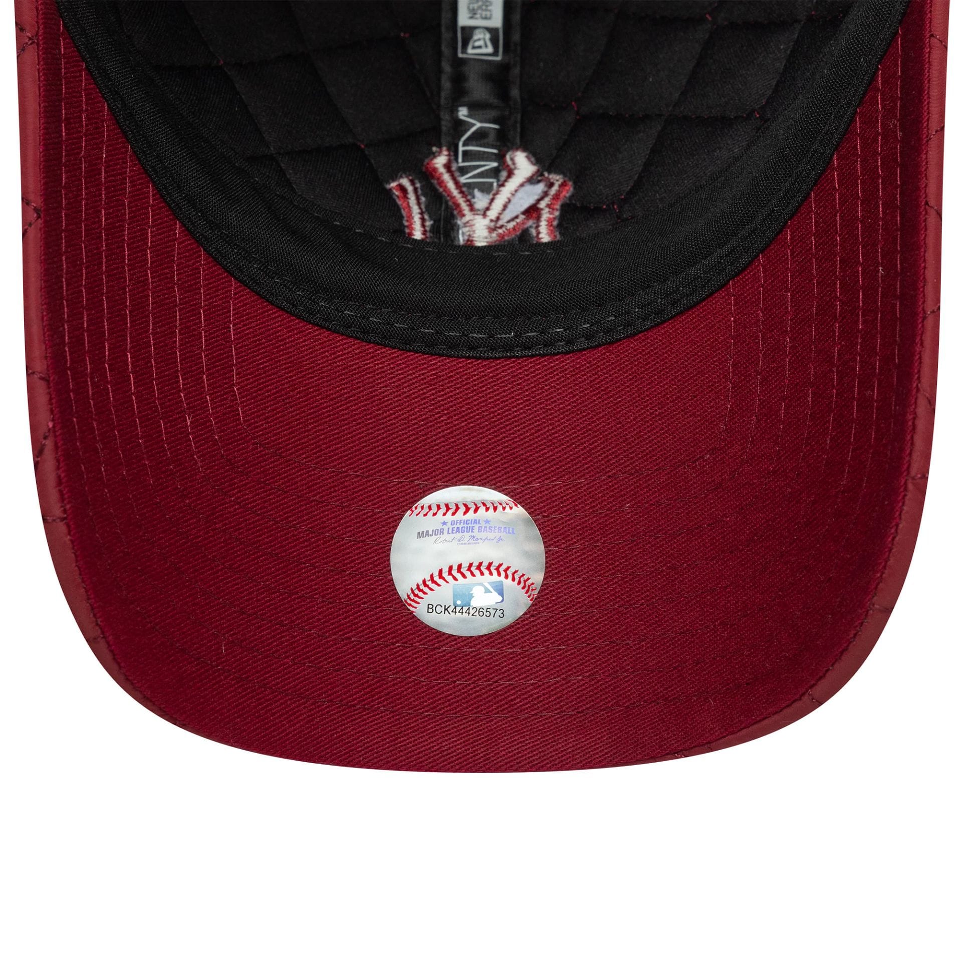 New York Yankees Womens MLB Padded Dark Red 9TWENTY Adjustable Cap - Image 5