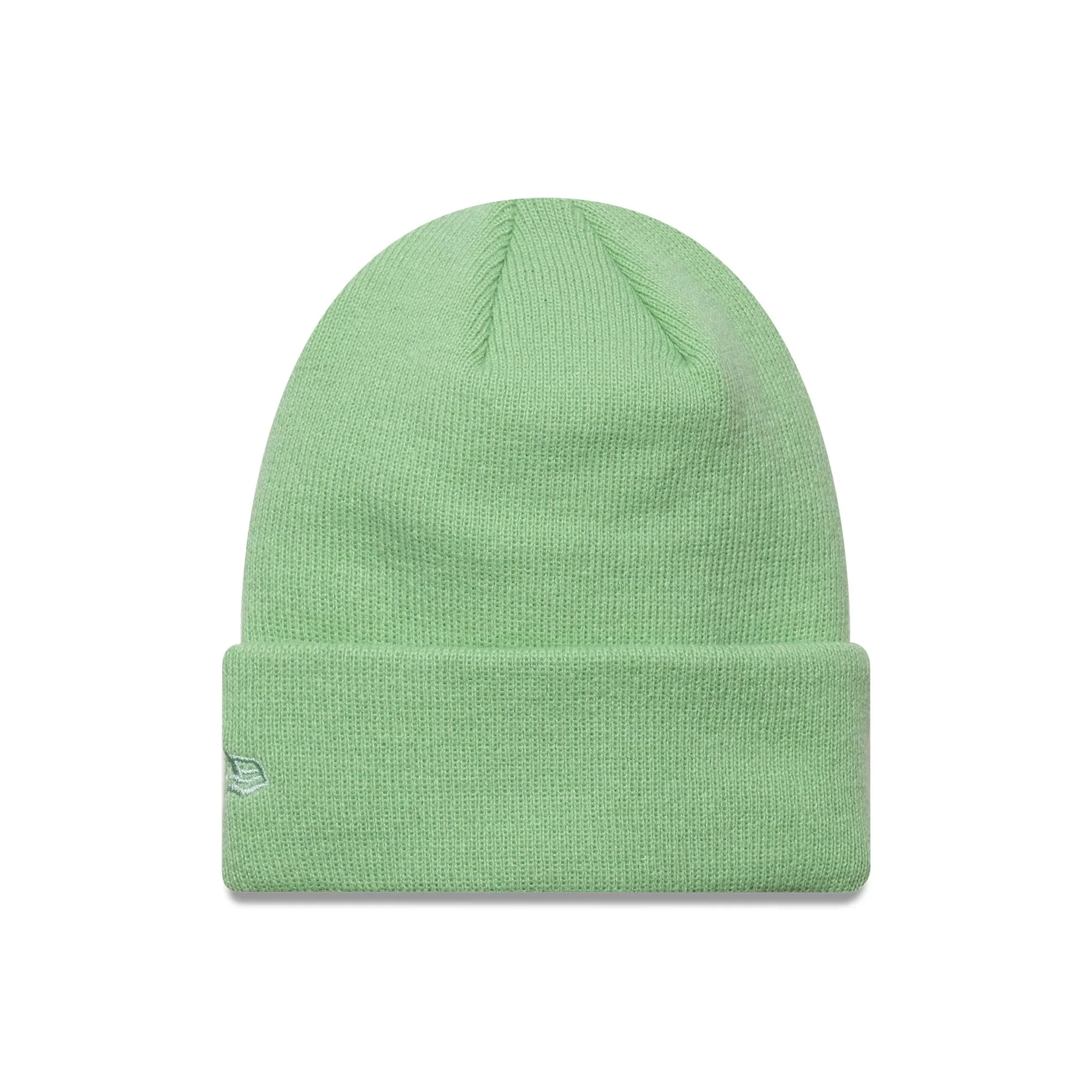 New York Yankees Youth MLB League Essential Pastel Green Cuff Knit Beanie Hat - Image 2