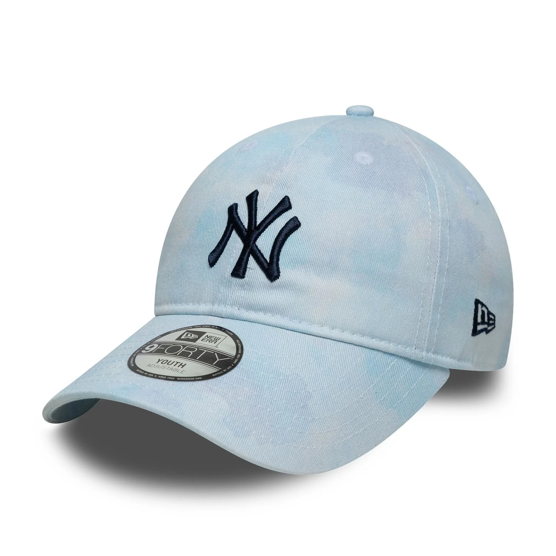 New York Yankees Youth MLB Tie Dye Pastel Blue 9TWENTY Cap