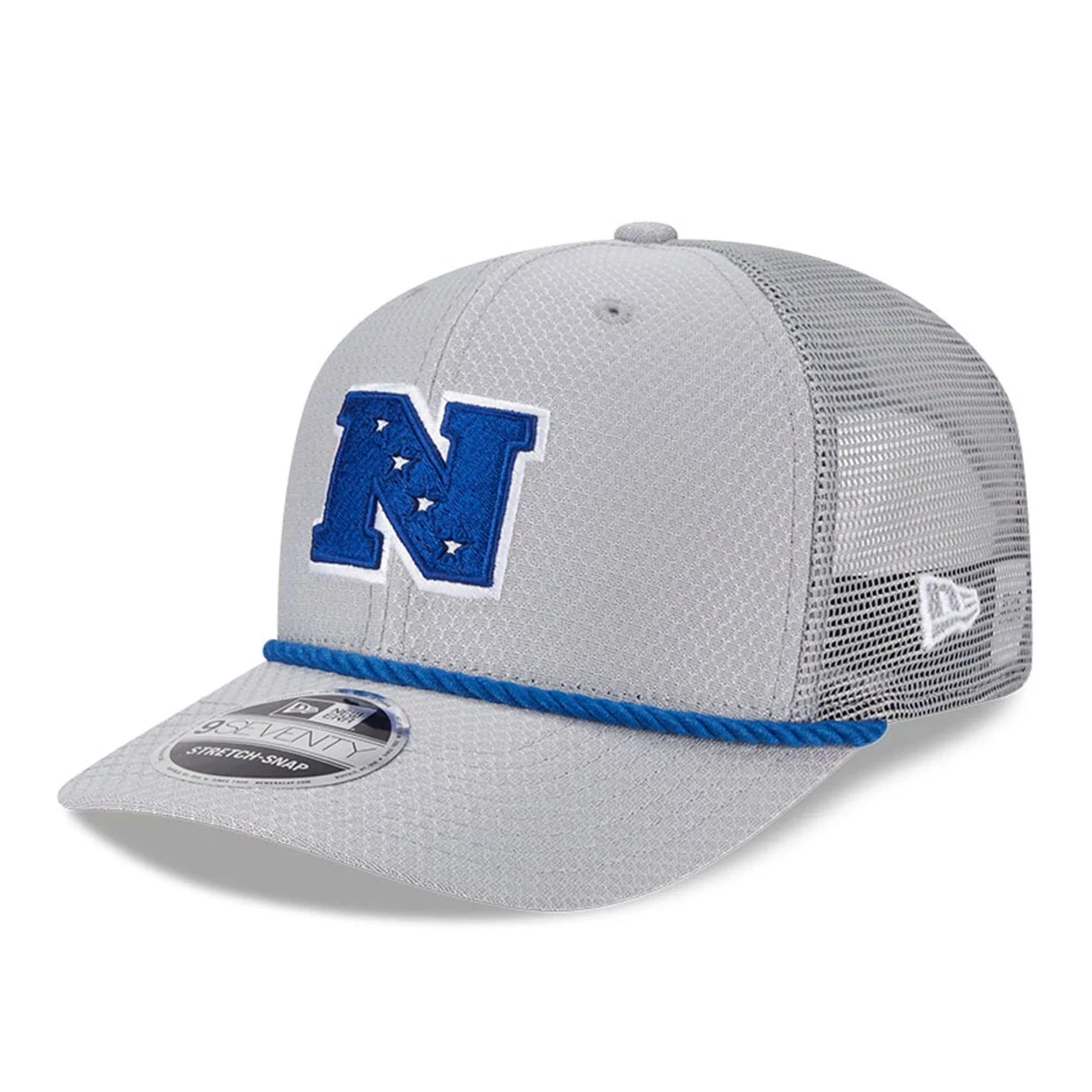 NFL Pro Bowl 2025 NFC Logo Grey 9SEVENTY Trucker Stretch Snap Cap